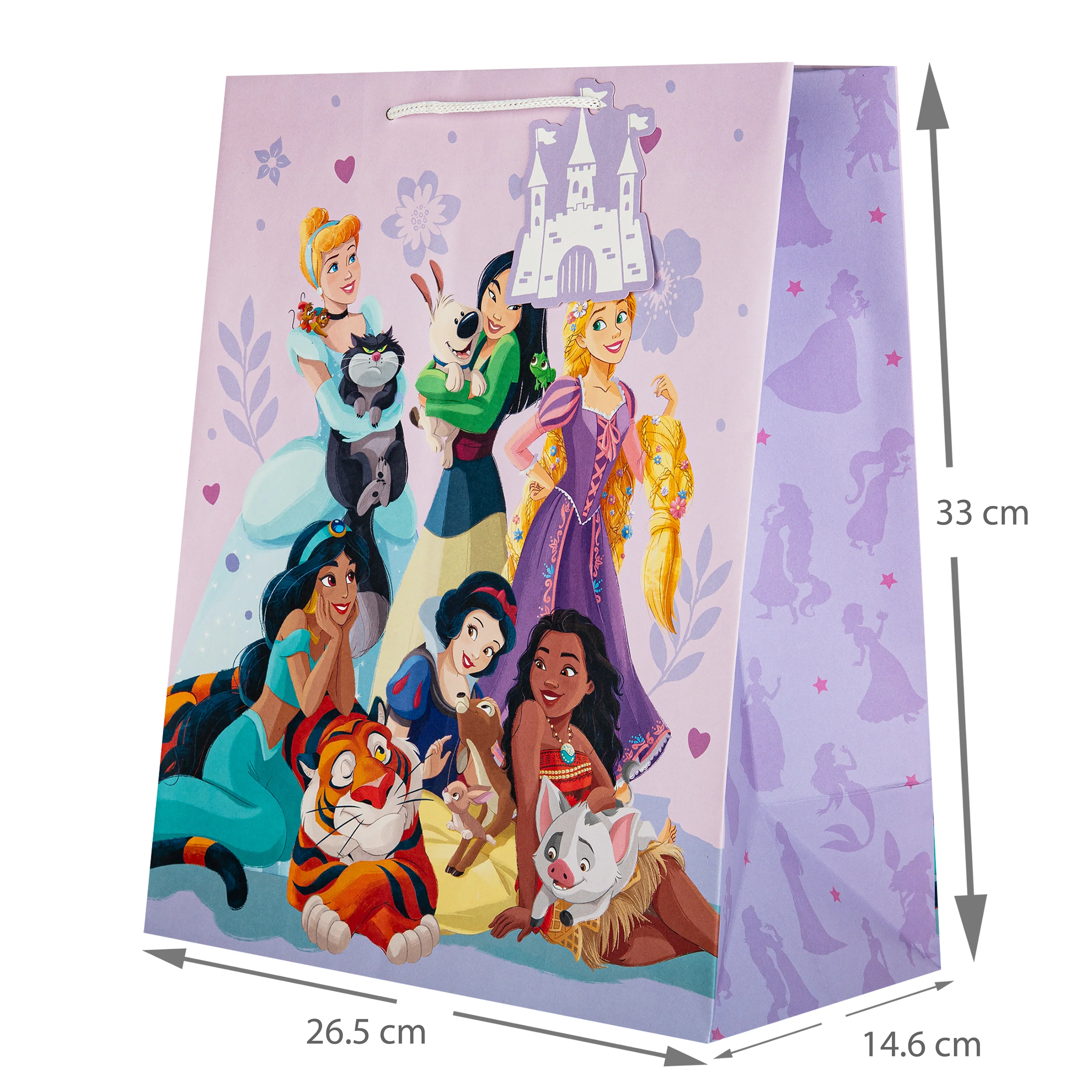 Any Occasion Large Gift Bag - Pack of 3 Disney Princesses Design - Image 3