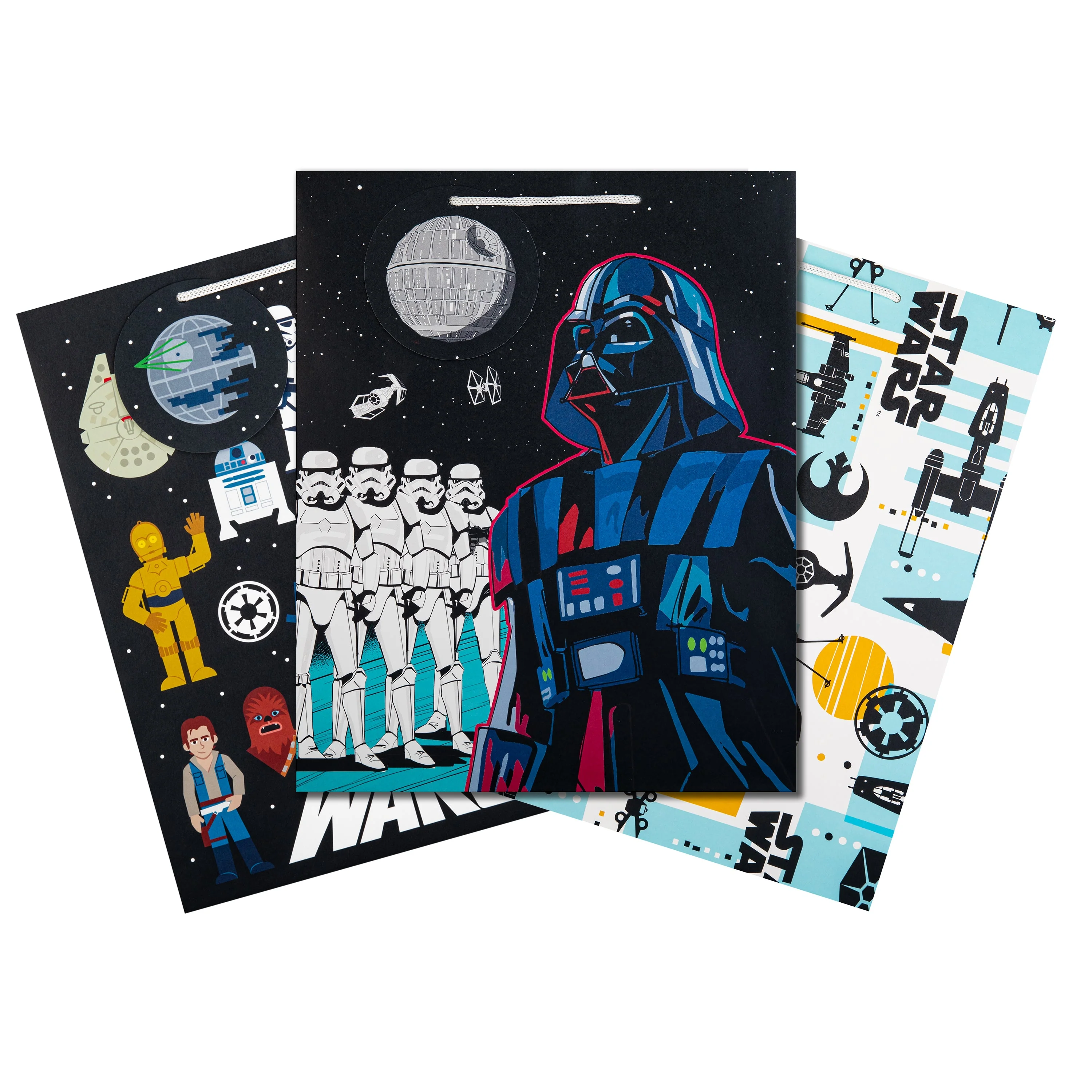 Any Occasion Large Gift Bag - Pack of 3 in 3 Star Wars™ Designs - Image 4