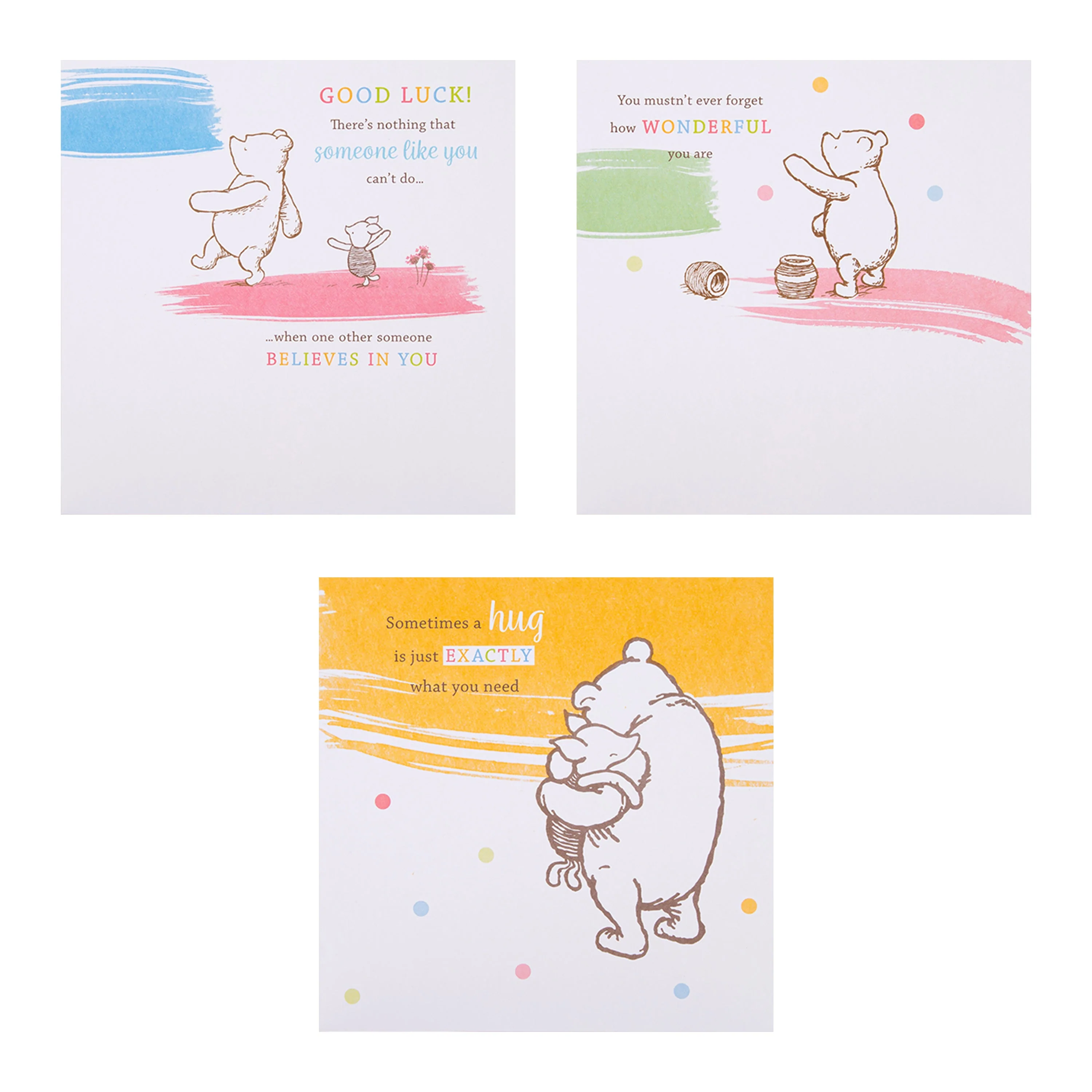 Assorted Cards - Multipack of 10 in 5 Disney's Winnie The Pooh Designs - Image 4