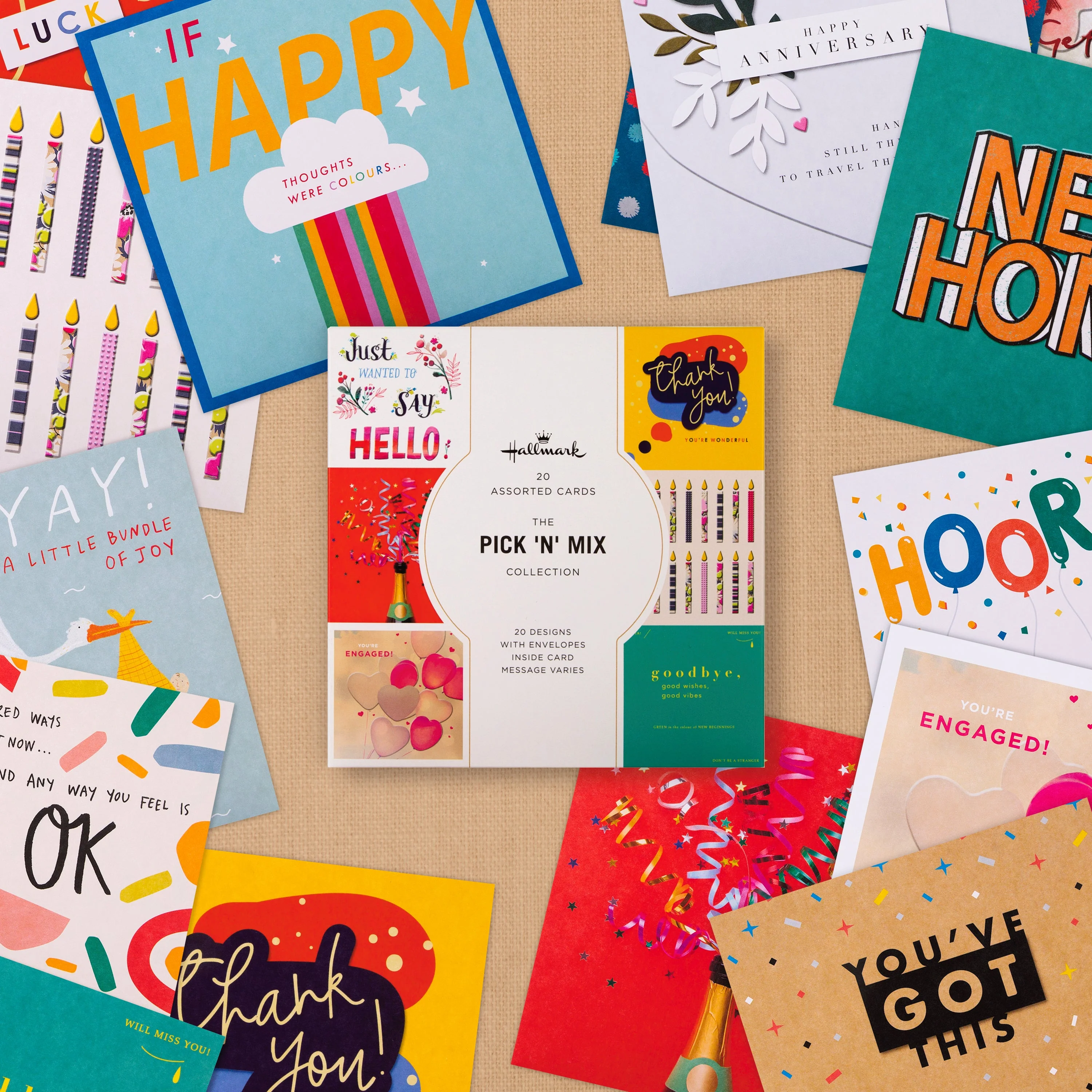 Assorted Cards - Multipack of 20 in 20 Contemporary Designs - Image 2