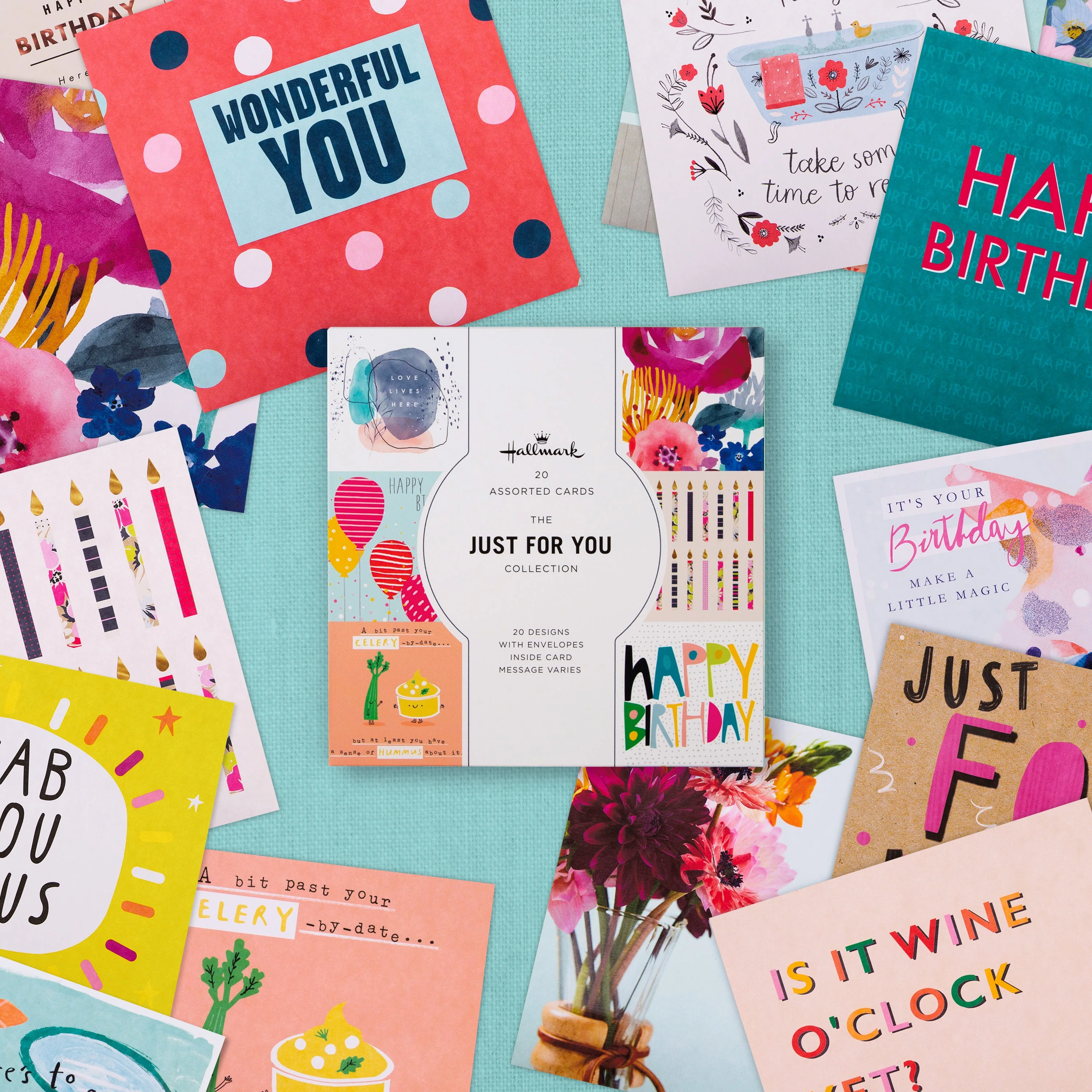 Birthday and Blank Cards - Multipack of 20 in 20 Contemporary Designs - Image 2