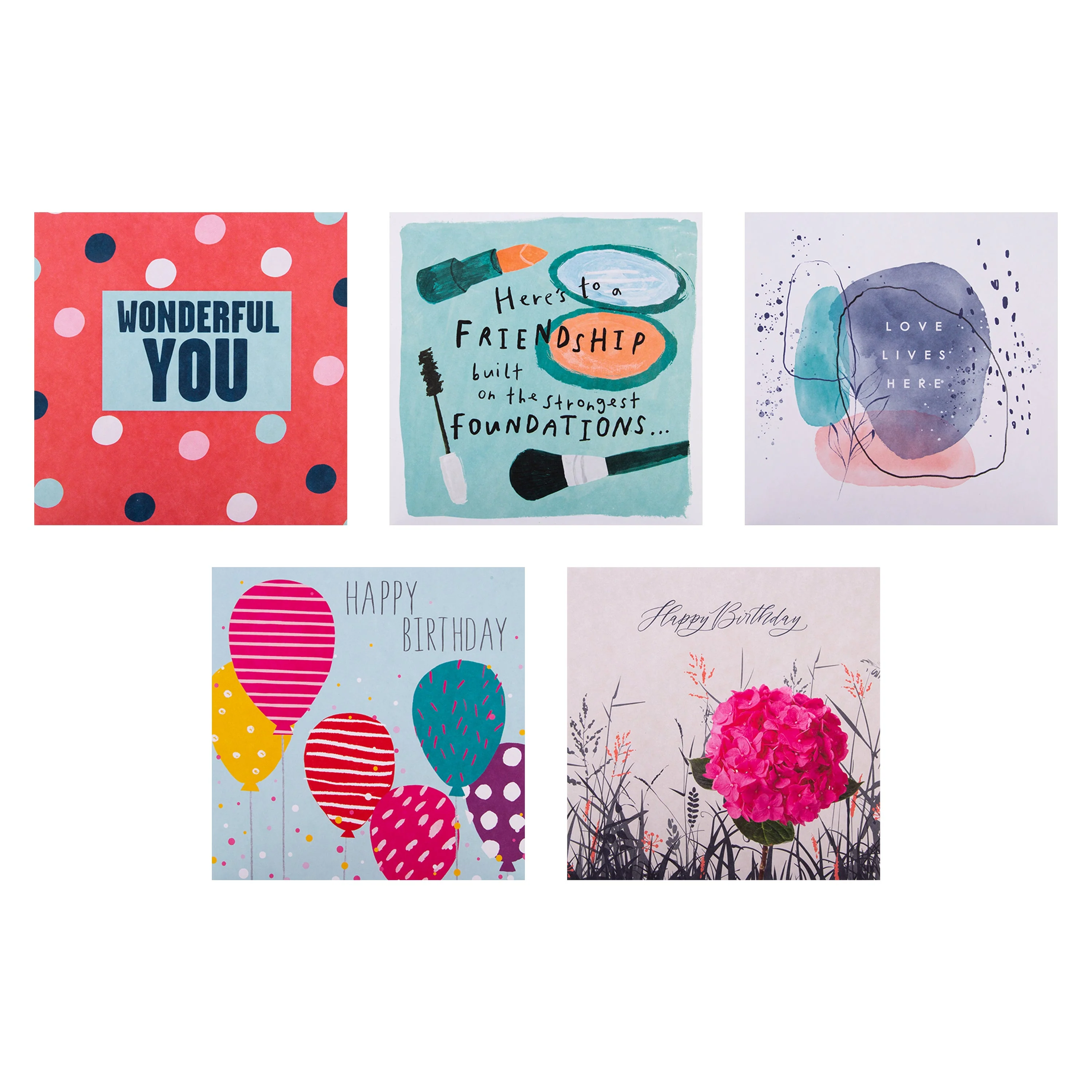 Birthday and Blank Cards - Multipack of 20 in 20 Contemporary Designs - Image 4