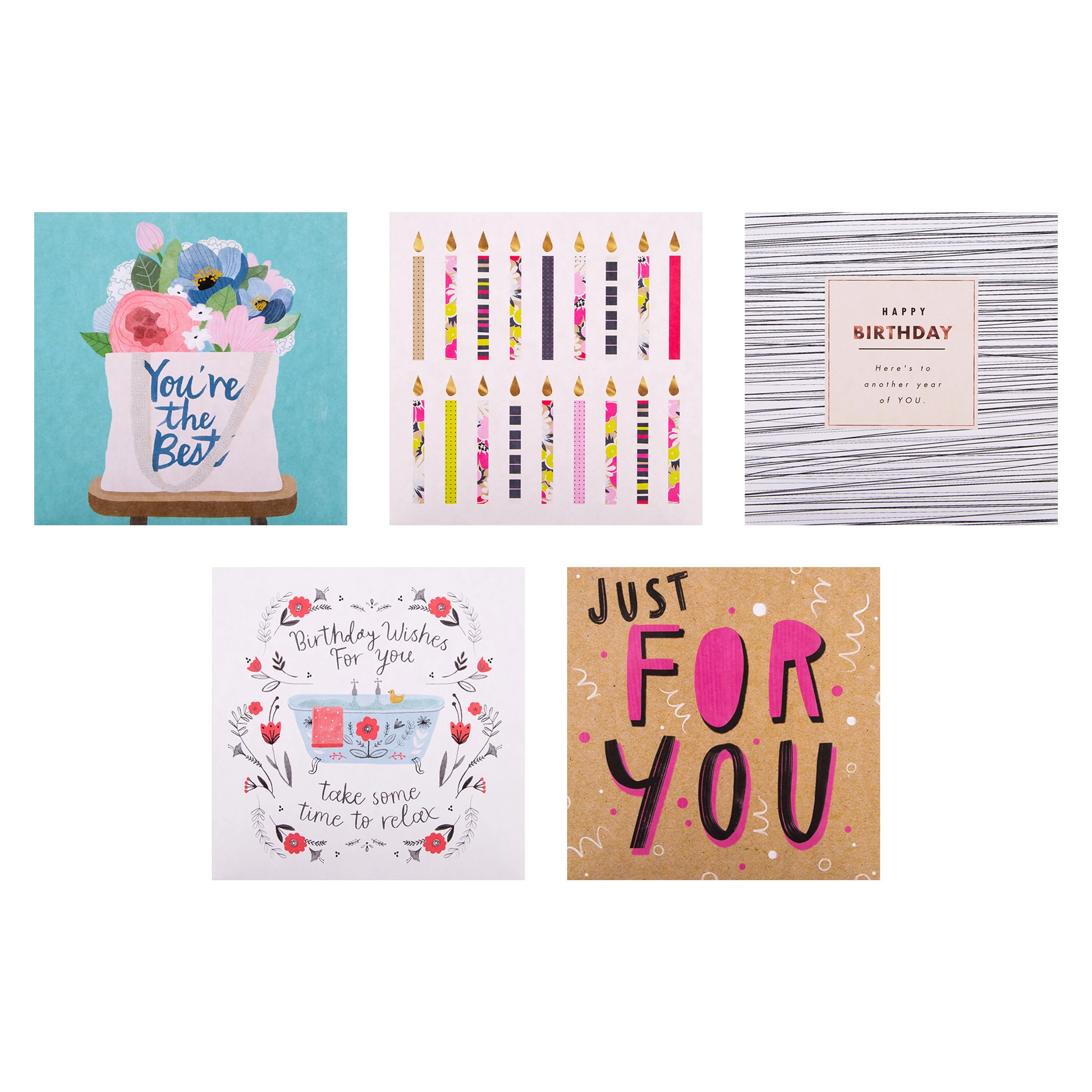 Birthday and Blank Cards - Multipack of 20 in 20 Contemporary Designs - Image 7