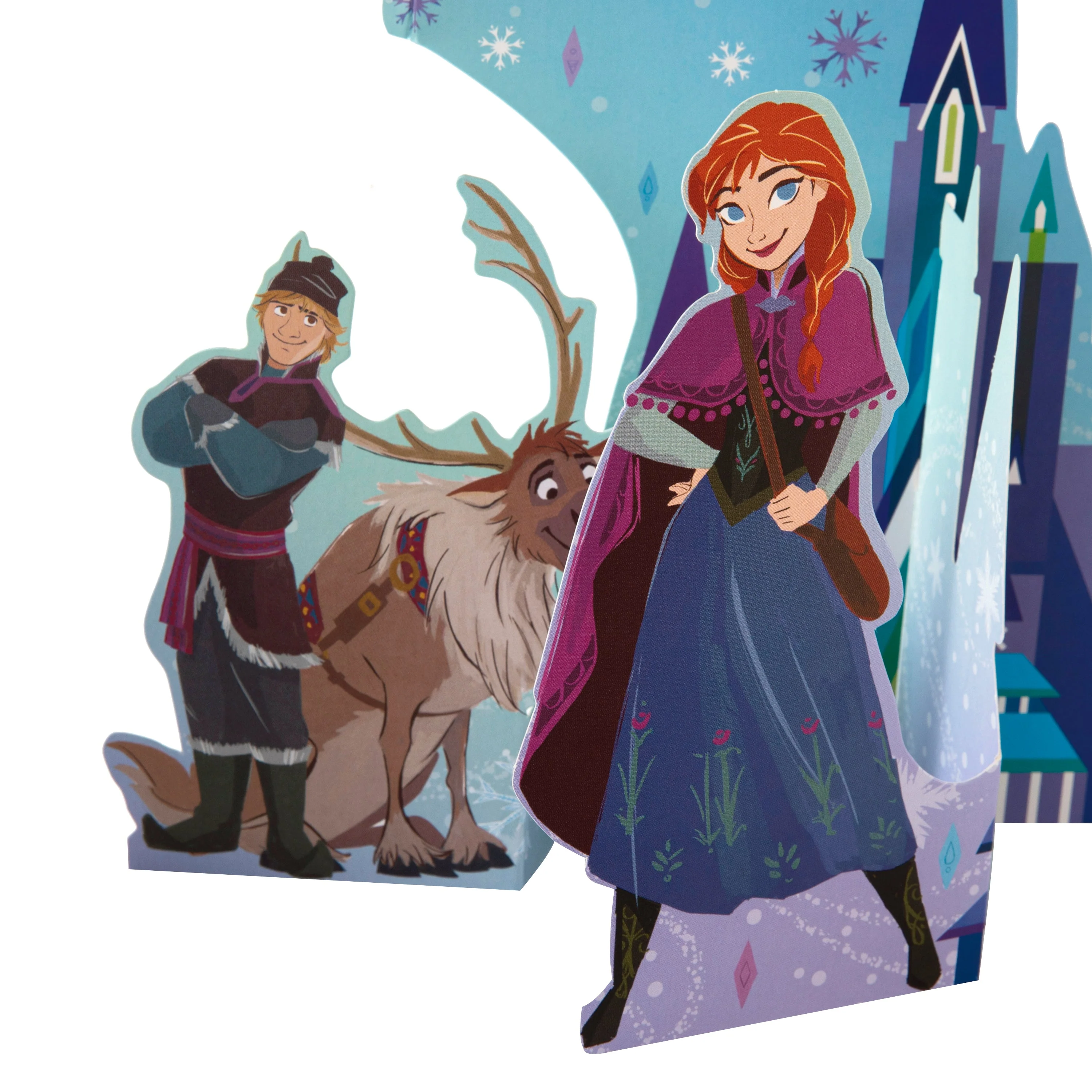 Birthday Card - 3D Blue Disney Frozen Design - Image 3