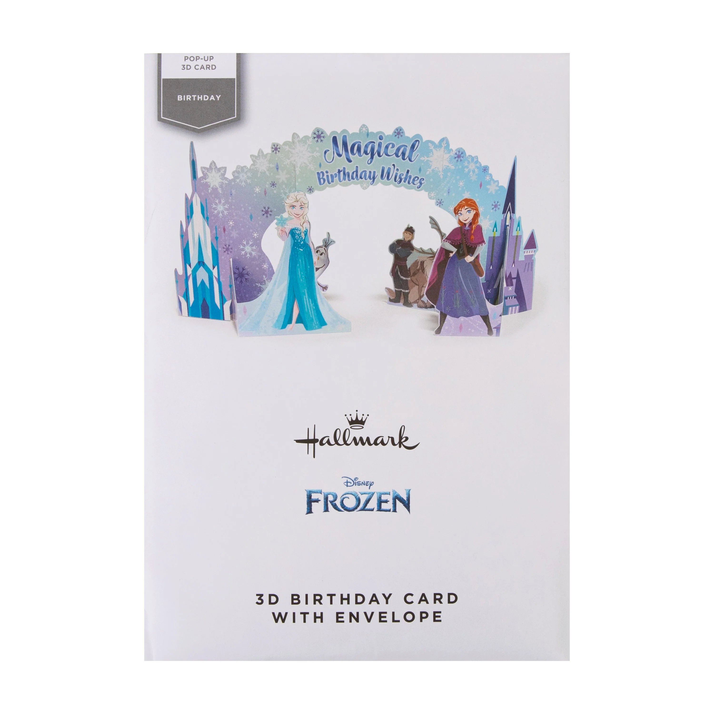 Birthday Card - 3D Blue Disney Frozen Design - Image 7