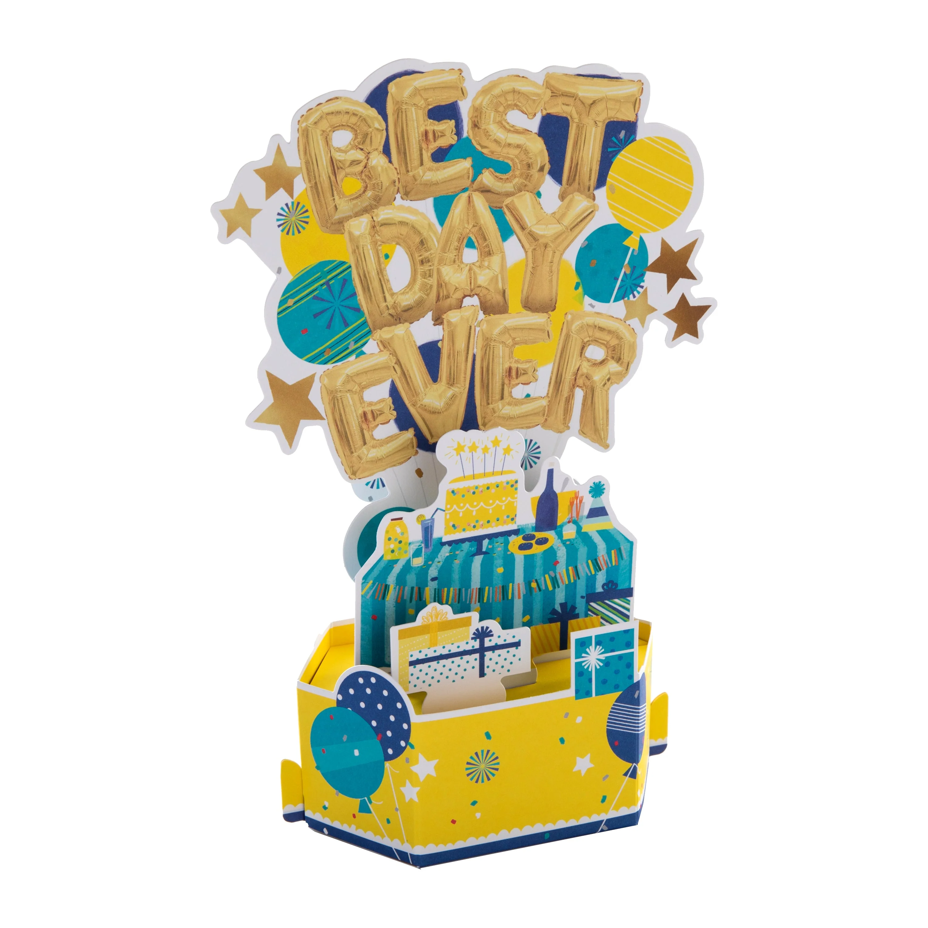 Birthday Card - 3D Pop-Up Celebration Banner Design - Image 3