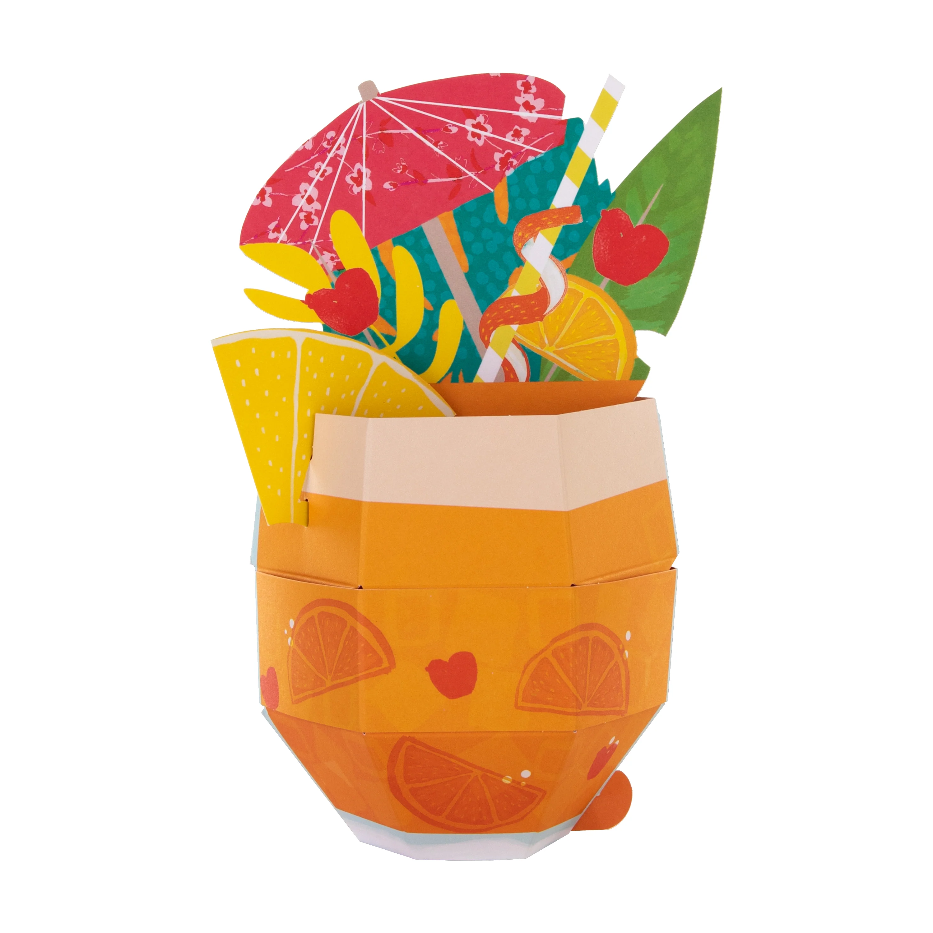 Birthday Card - 3D Pop-Up Cocktail Design - Image 3