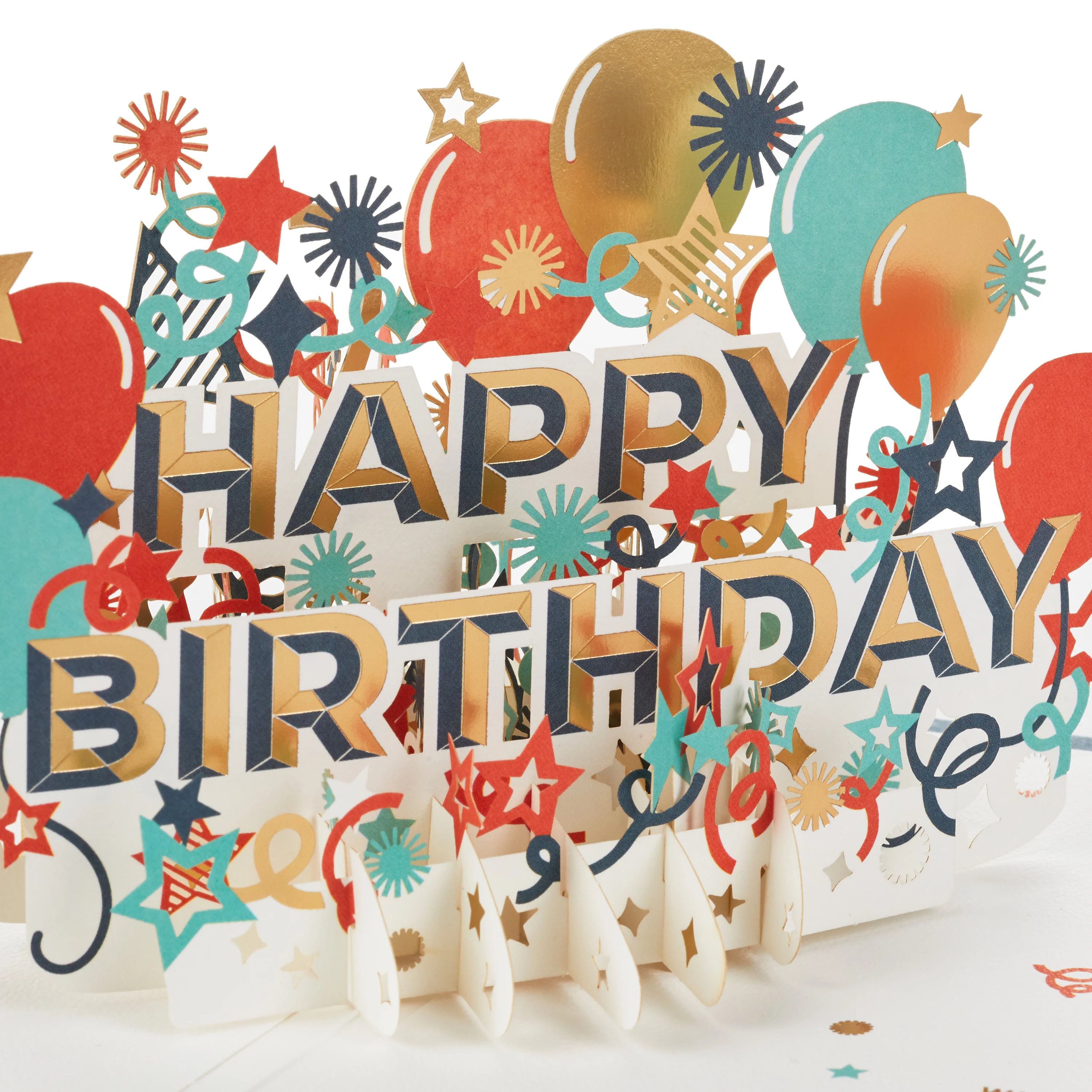 Birthday Card - 3D Pop-Up Colourful Birthday Banner Design - Image 5