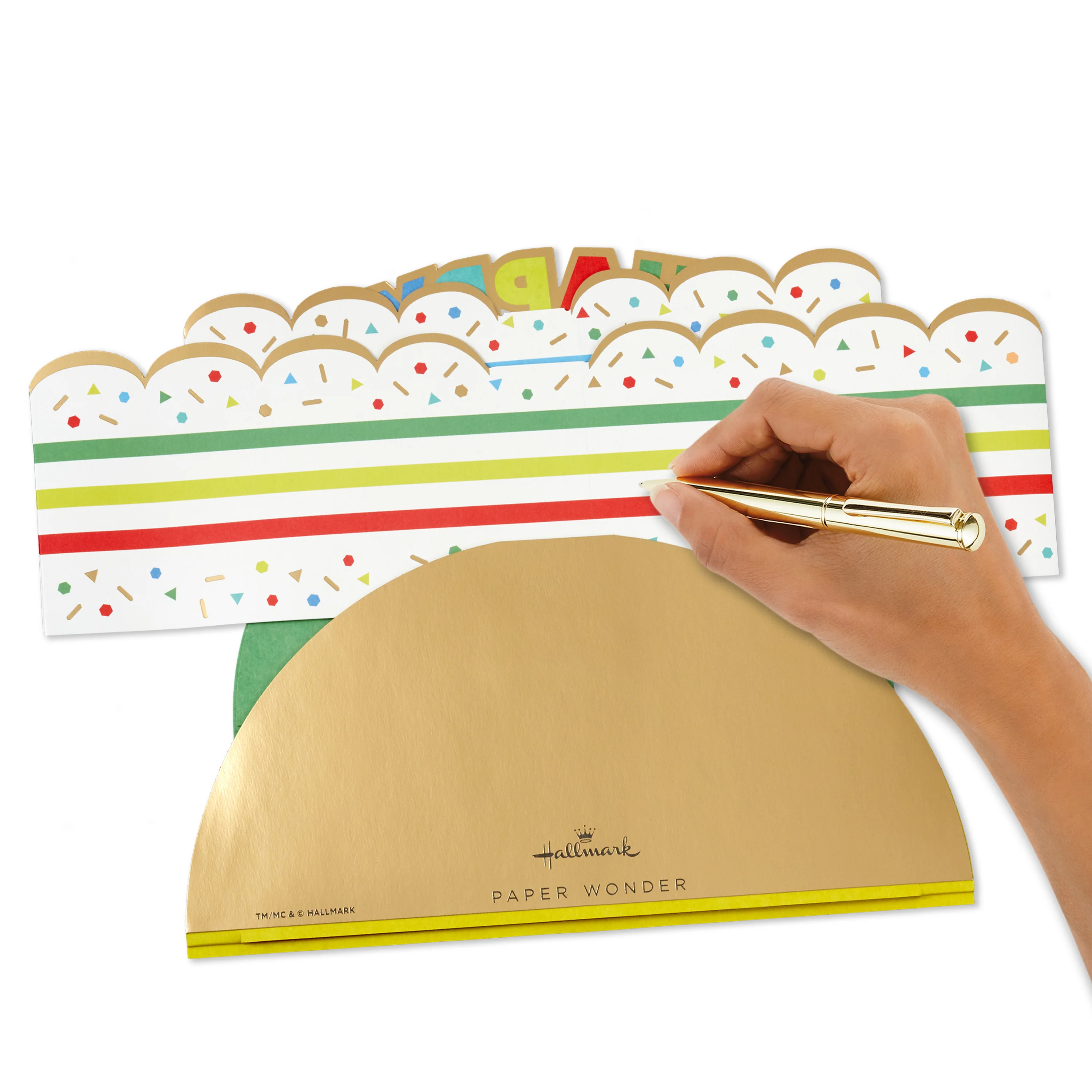 Birthday Card - 3D Pop Up Colourful Cake Design - Image 5
