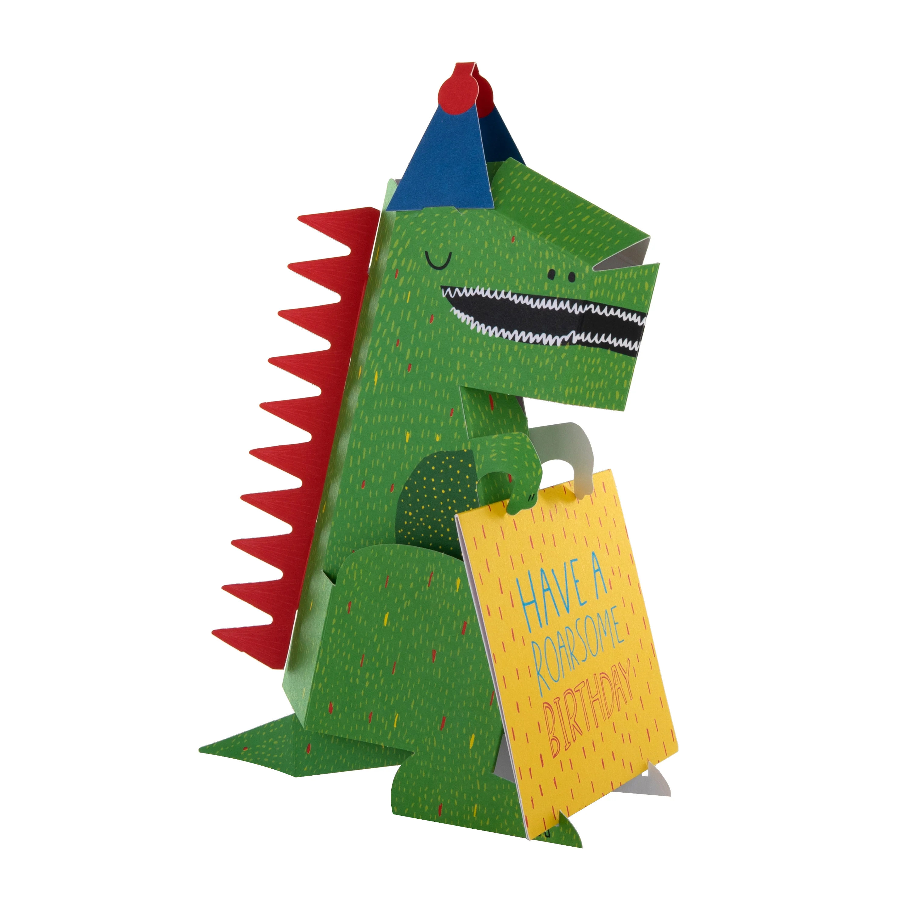 Birthday Card - 3D Pop-Up Dinosaur Design