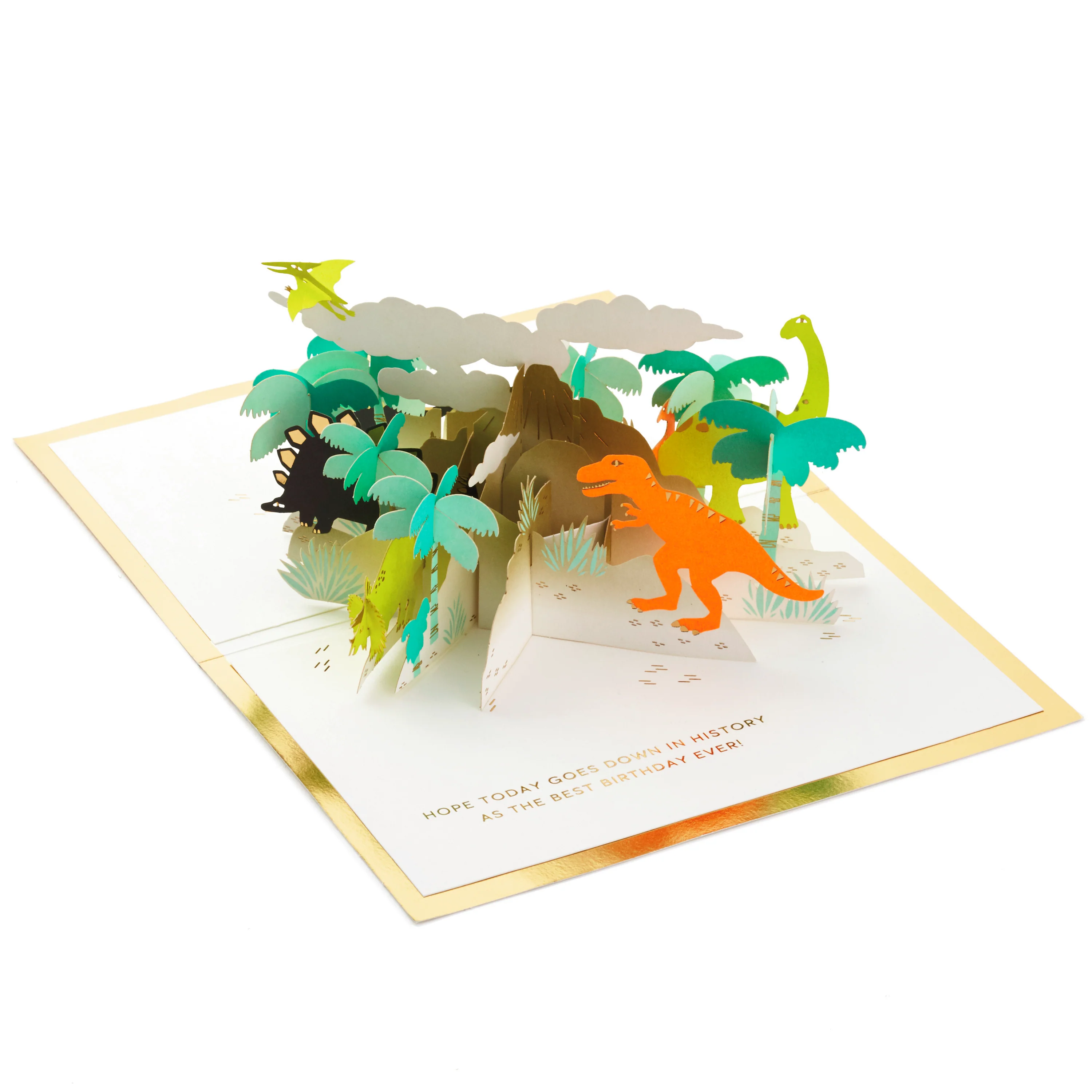 Birthday Card - 3D Pop Up Dinosaurs Design
