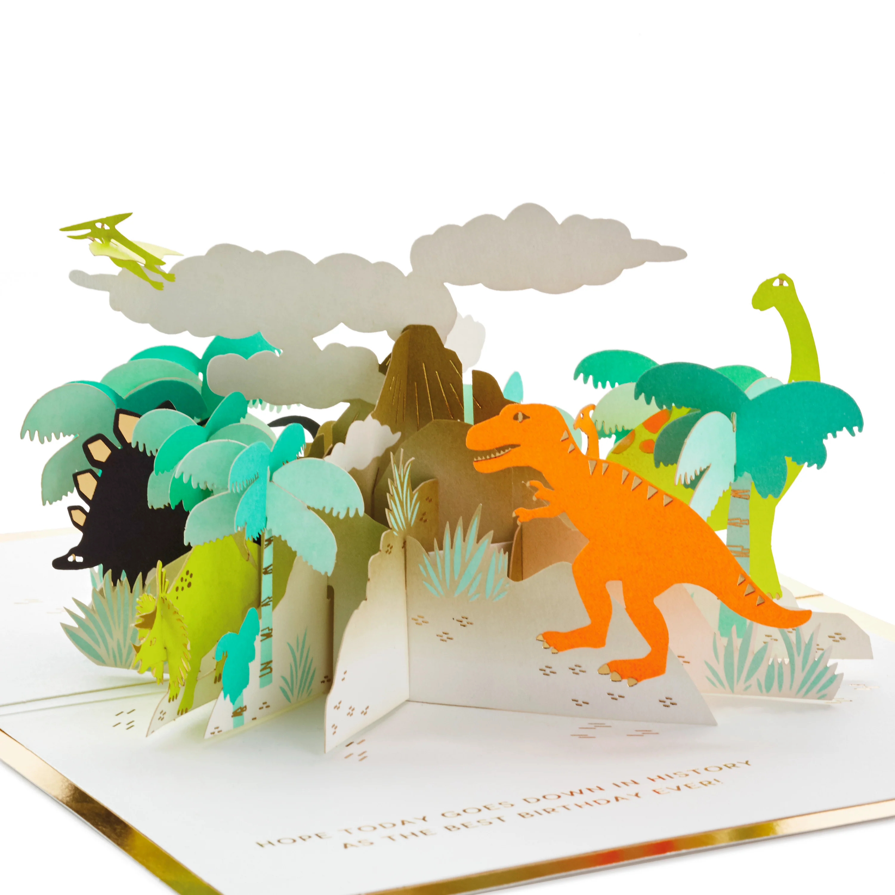 Birthday Card - 3D Pop Up Dinosaurs Design - Image 3