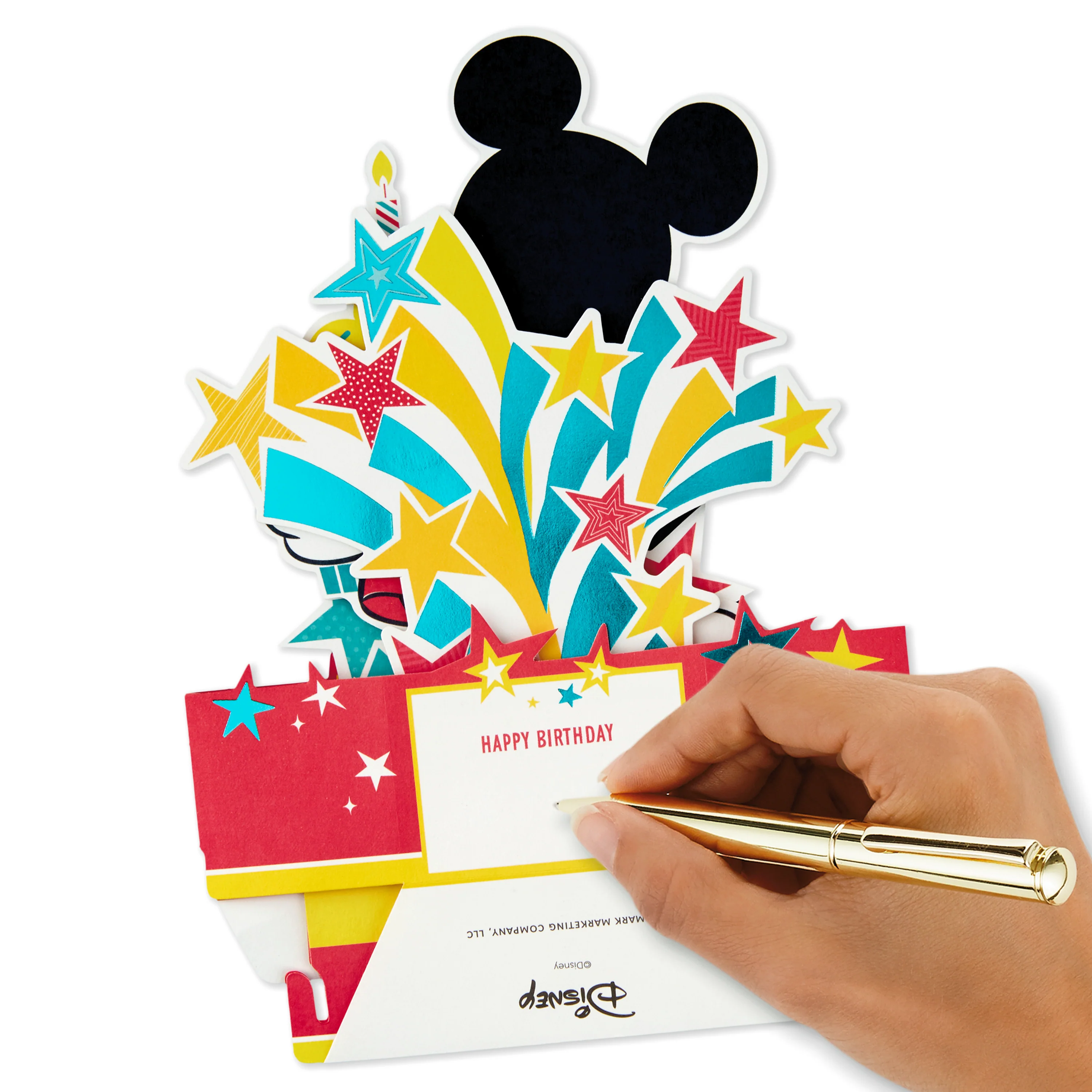 Birthday Card - 3D Pop Up Disney Mickey Mouse & Cupcake Design - Image 6