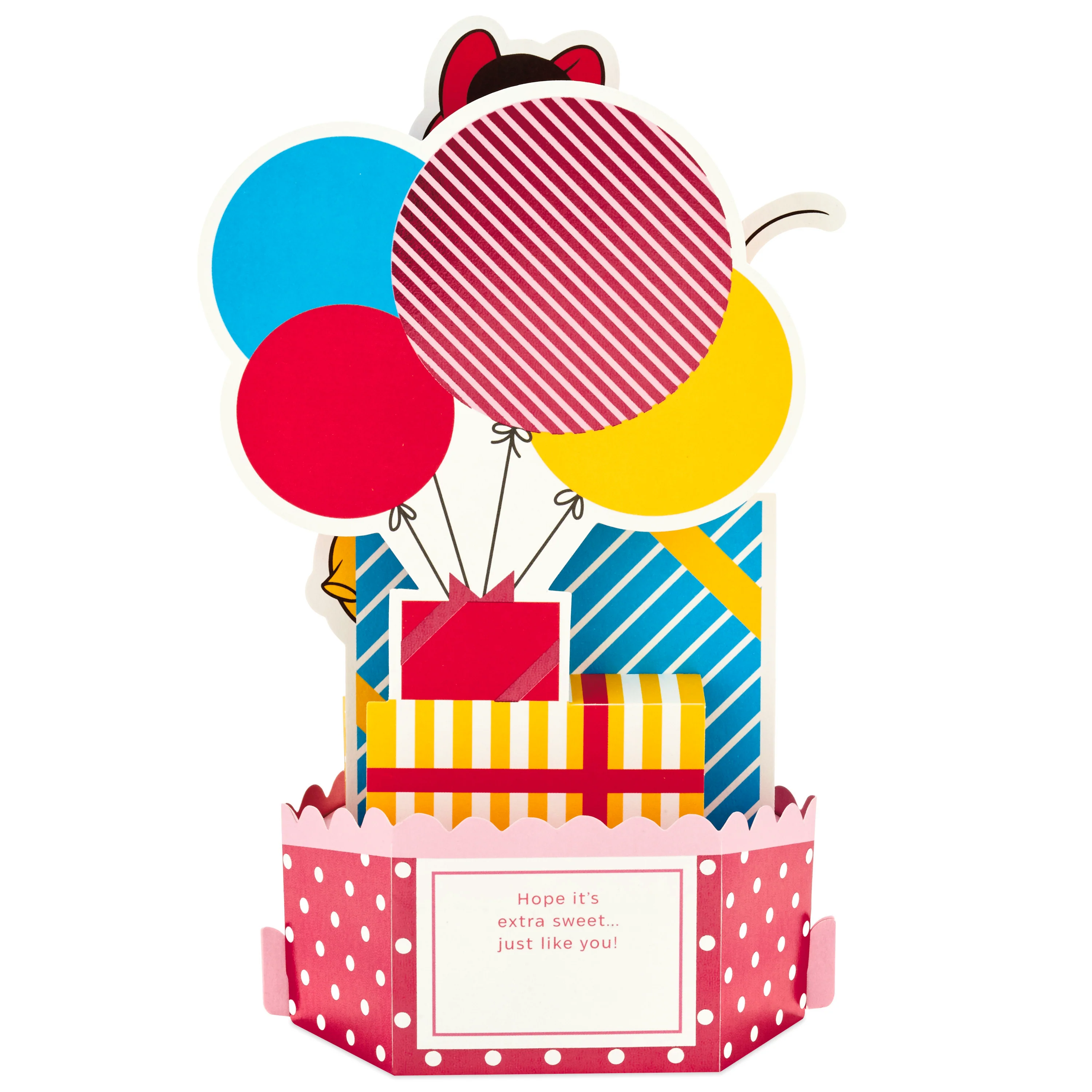 Birthday Card - 3D Pop Up Disney Minnie Mouse & Gifts Design - Image 2