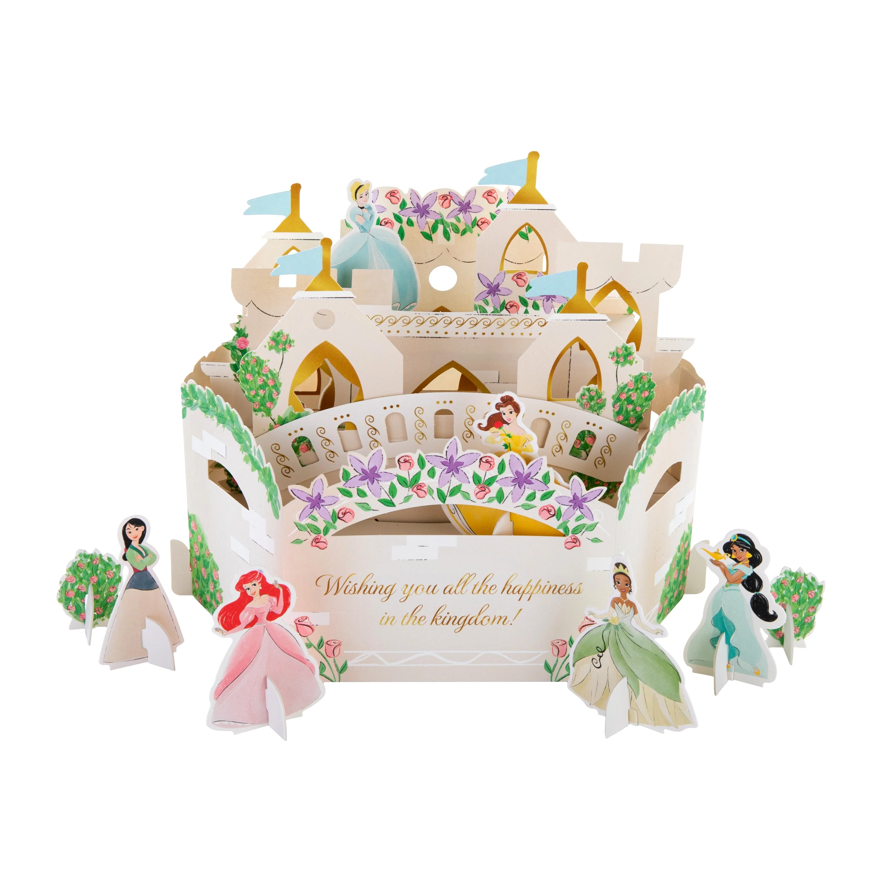 Birthday Card - 3D Pop Up Disney Princesses Design