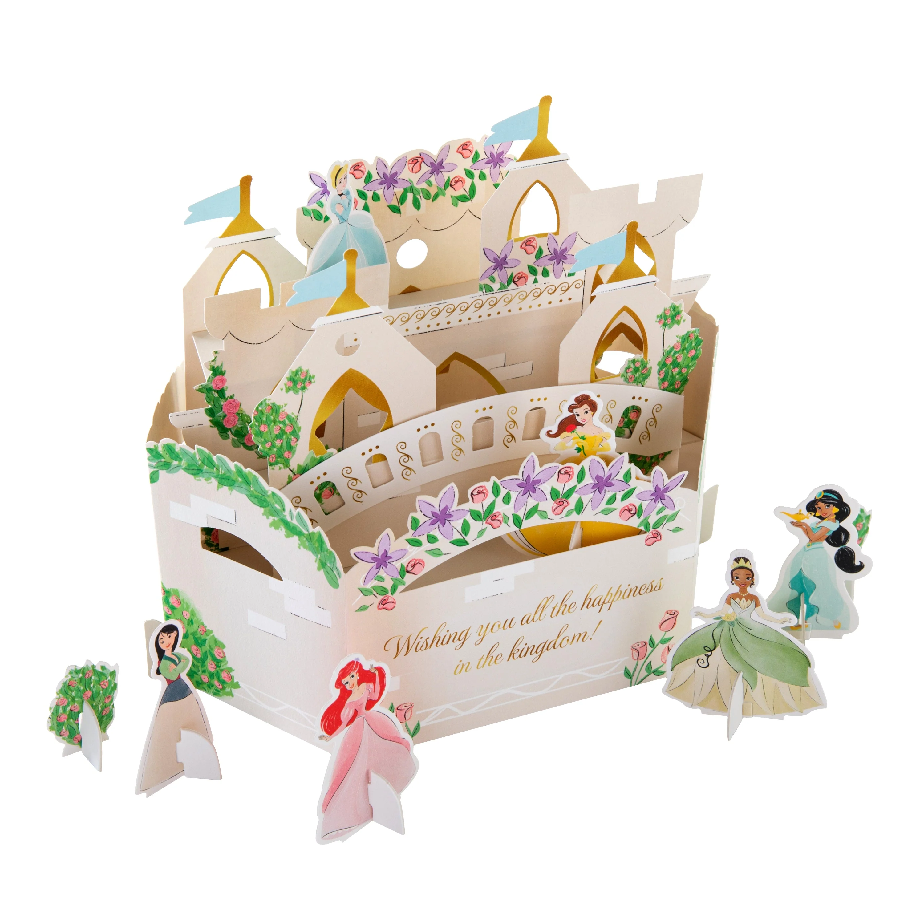 Birthday Card - 3D Pop Up Disney Princesses Design - Image 2