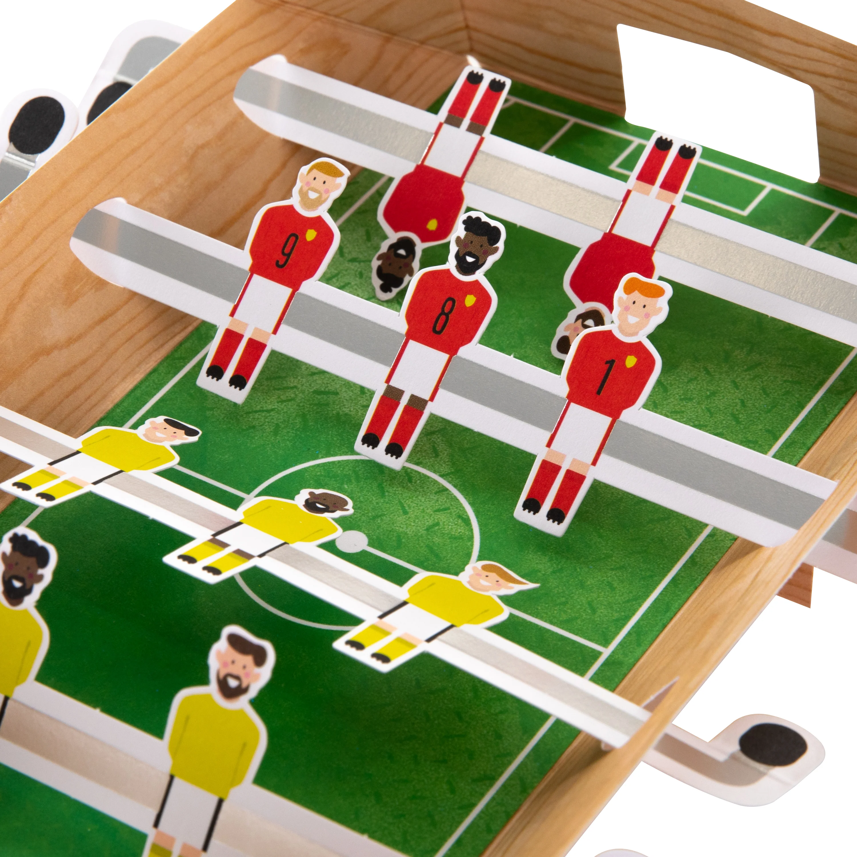 Birthday Card - 3D Pop-Up Football Table Design - Image 3