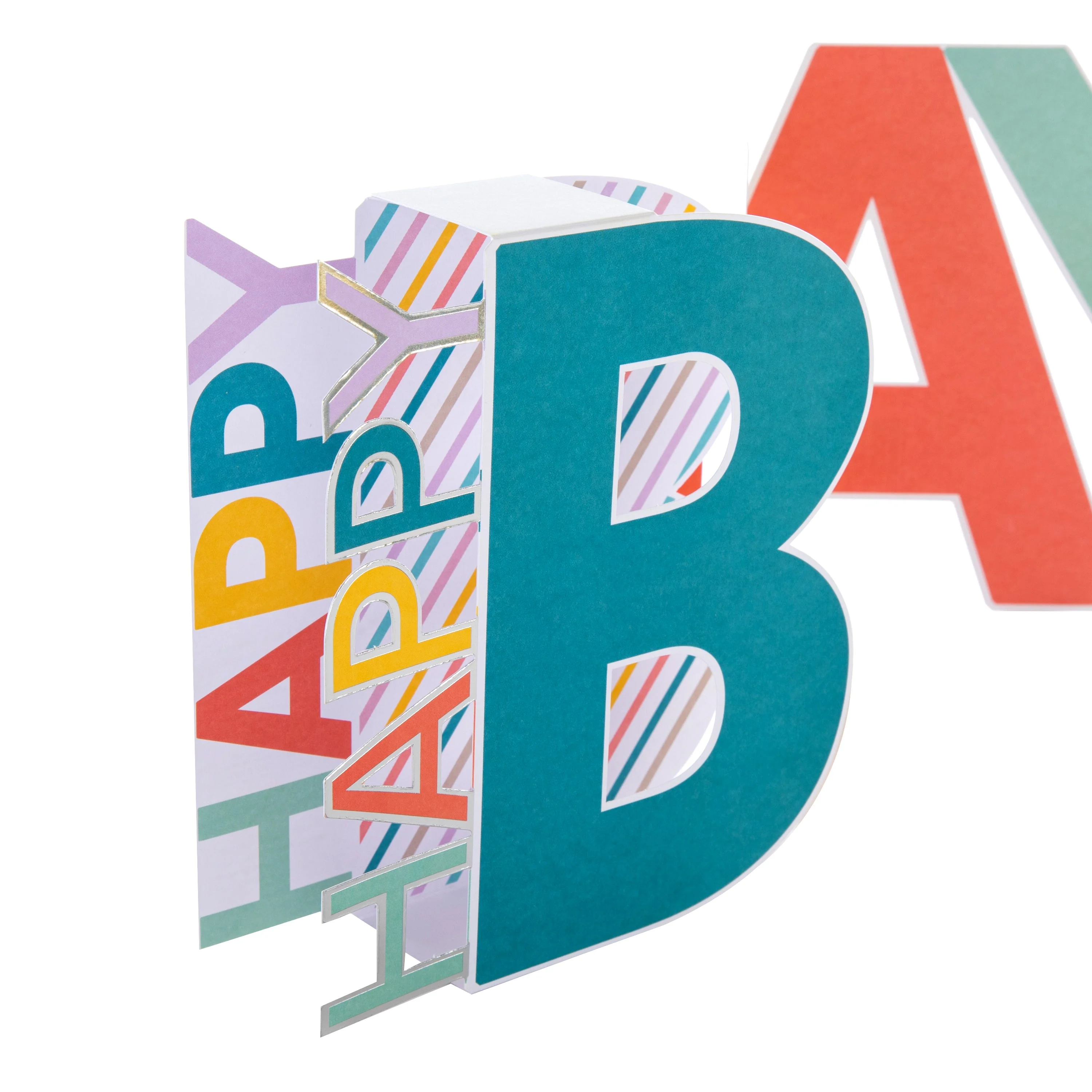 Birthday Card - 3D Pop Up Letters Design - Image 4