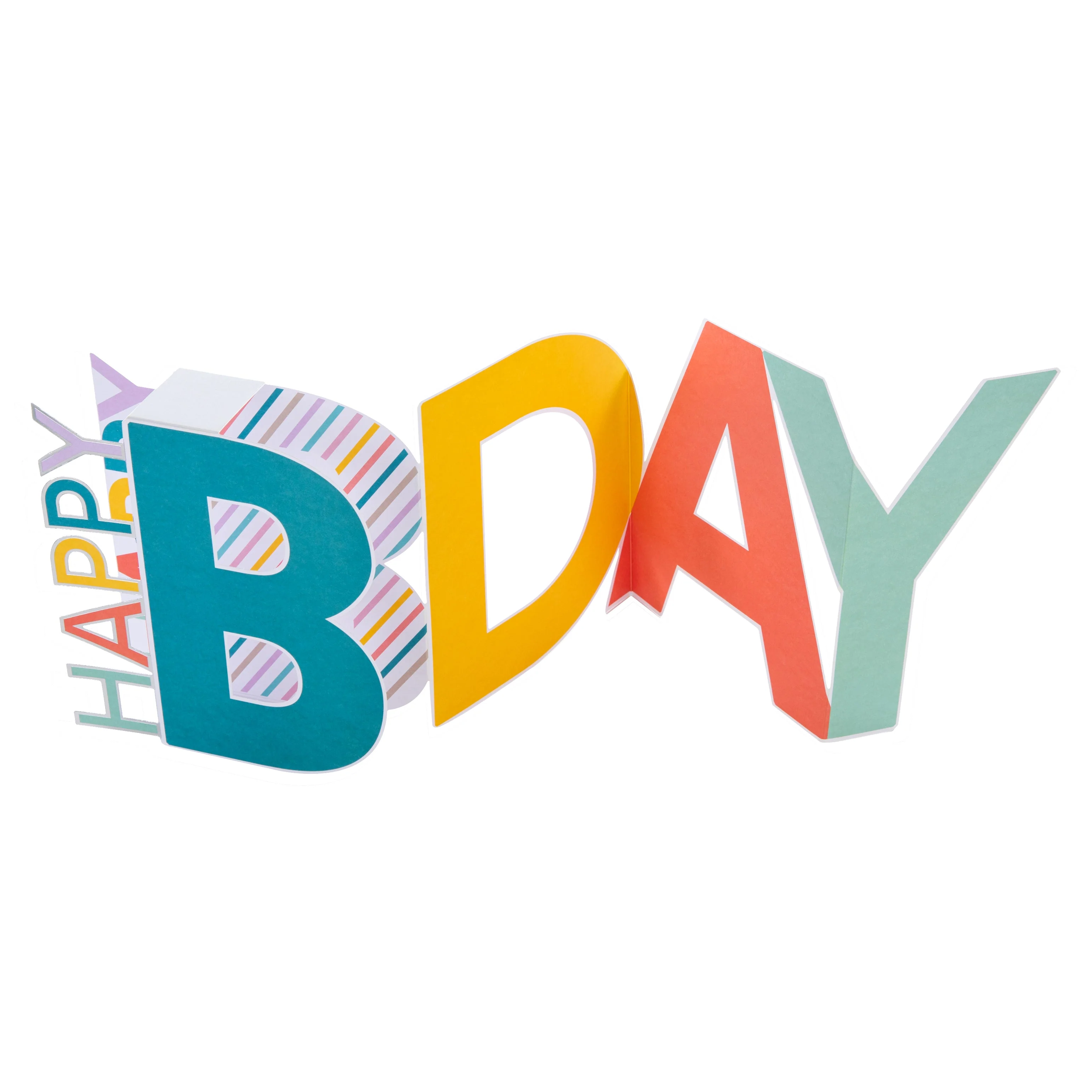 Birthday Card - 3D Pop Up Letters Design - Image 8