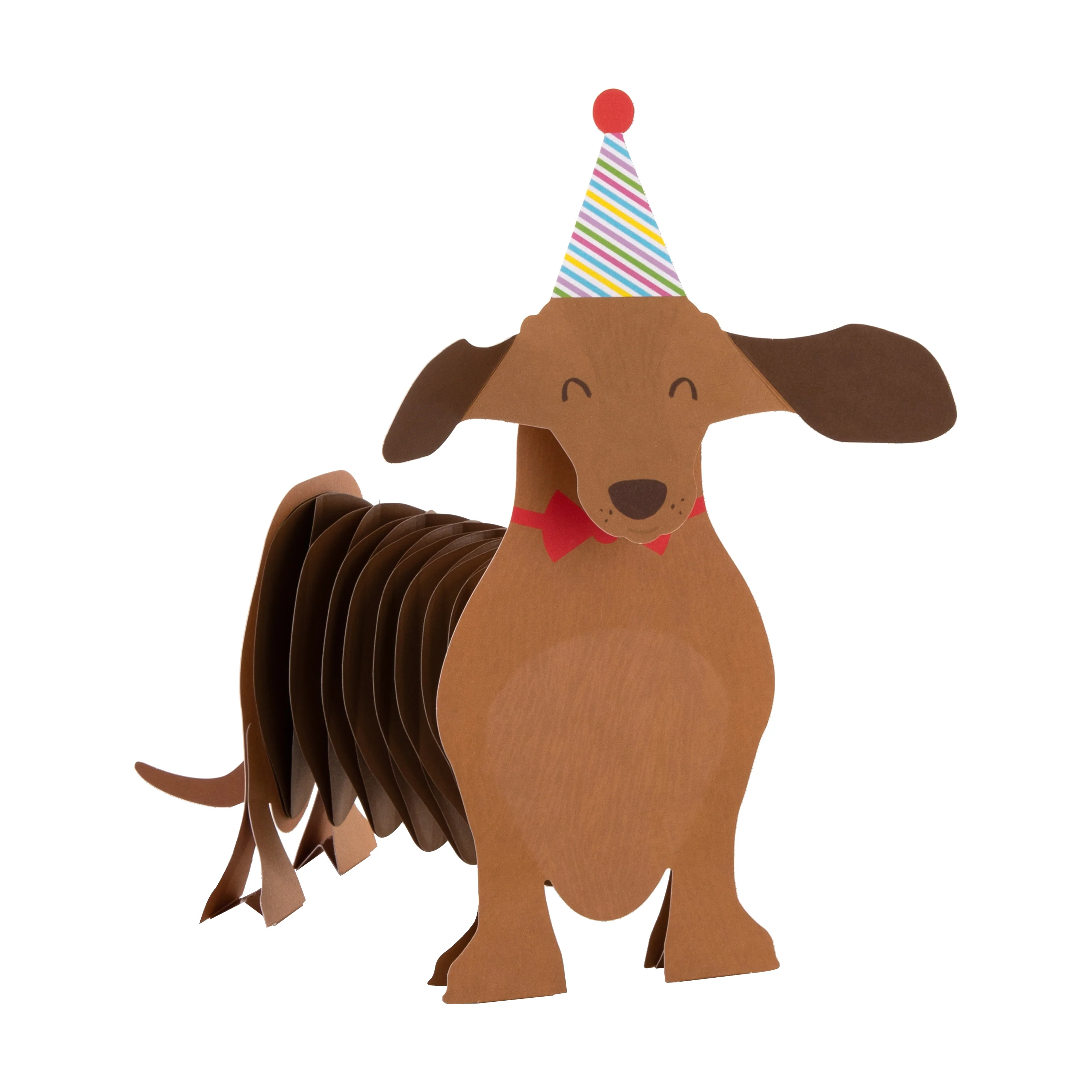 Birthday Card - 3D Pop-Up Sausage Dog Design