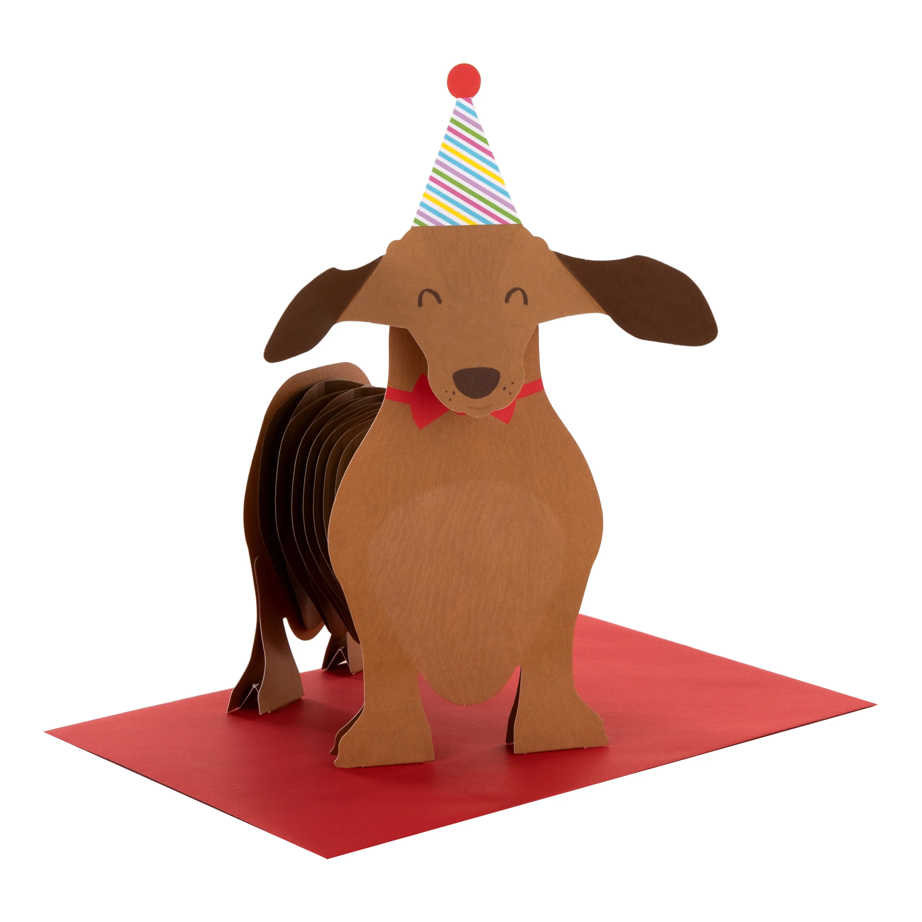 Birthday Card - 3D Pop-Up Sausage Dog Design - Image 2