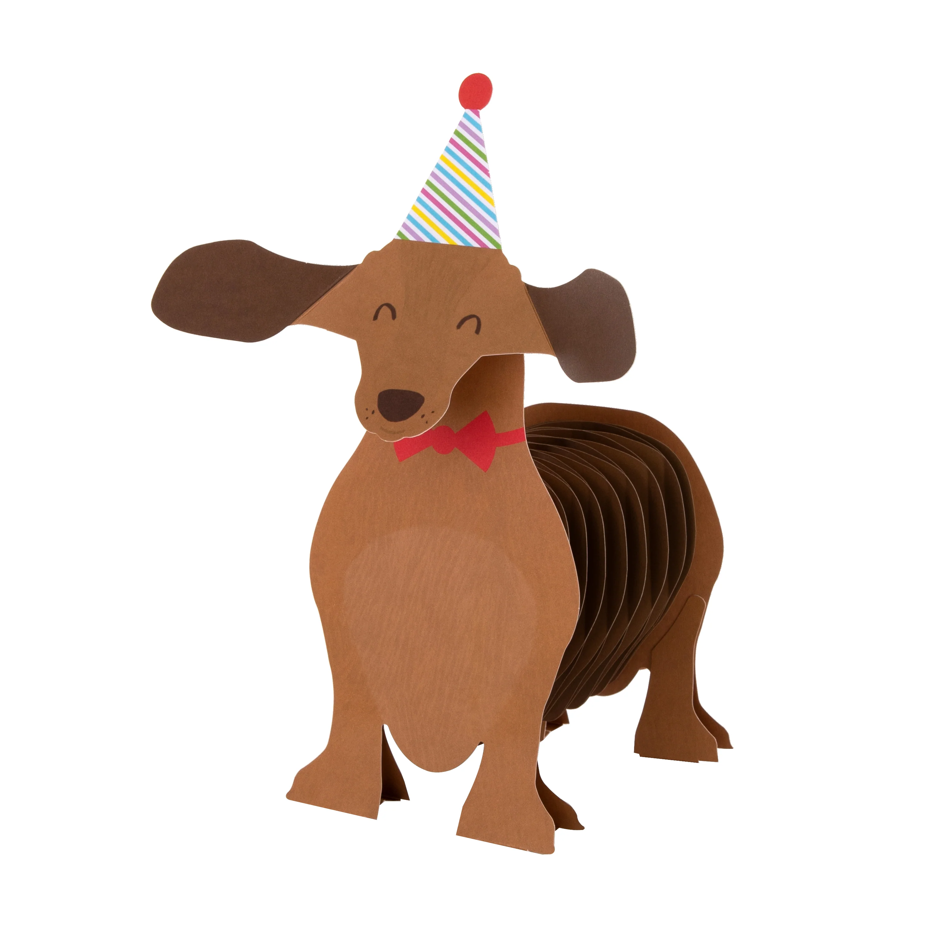 Birthday Card - 3D Pop-Up Sausage Dog Design - Image 3