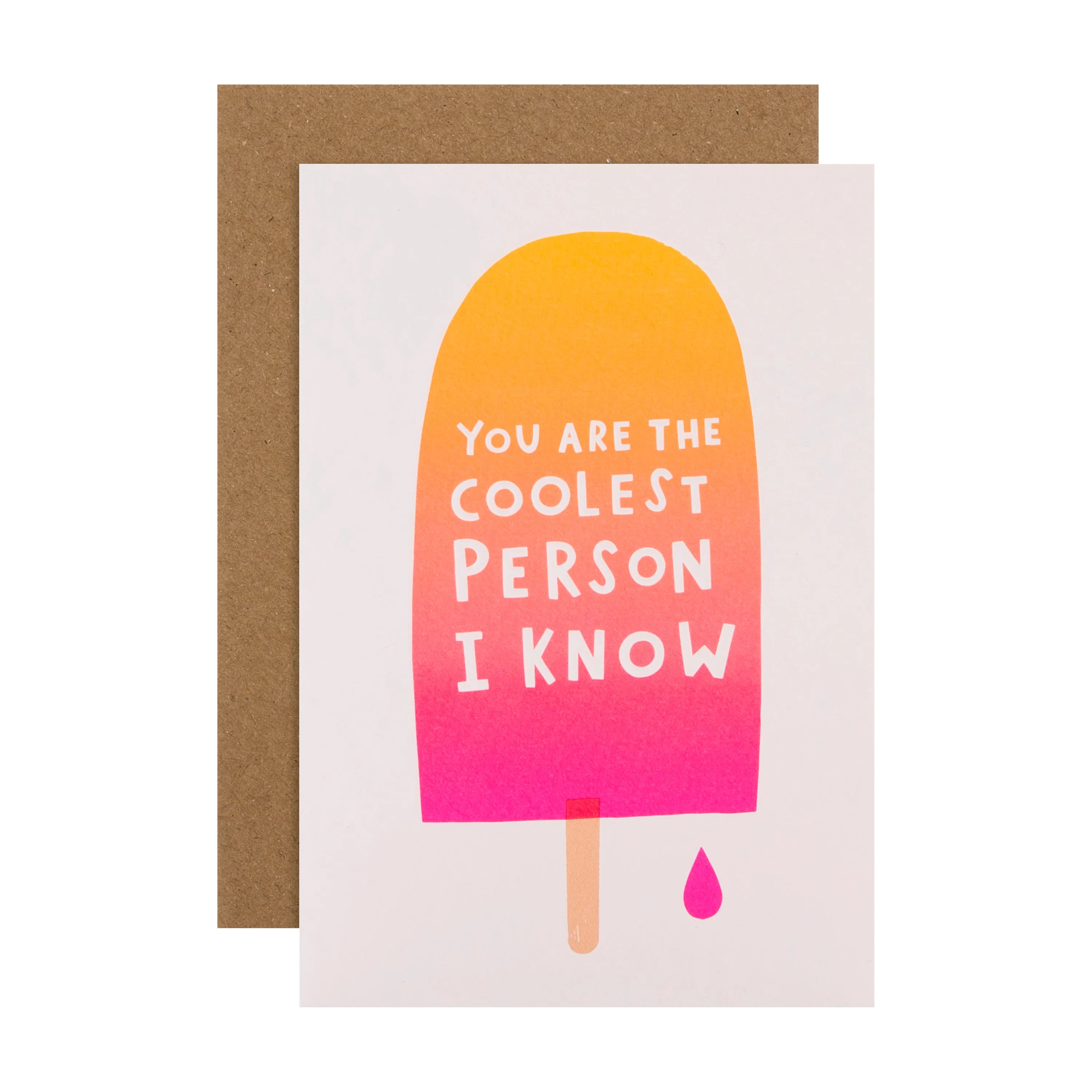 Birthday Card - Break the Rules Neon Ice Lolly Design
