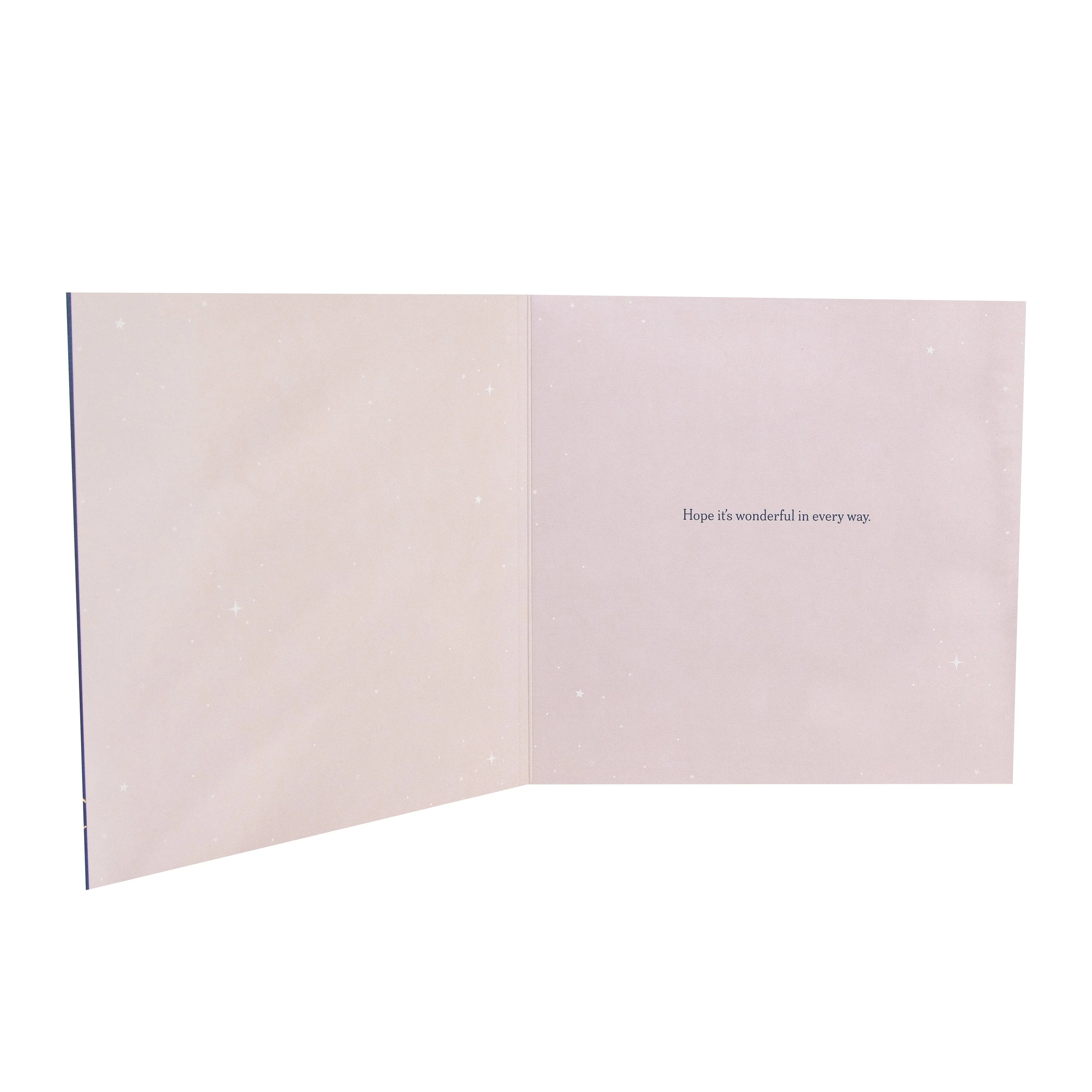 Birthday Card - Clouds & Stars with Keepsake Necklace - Image 2