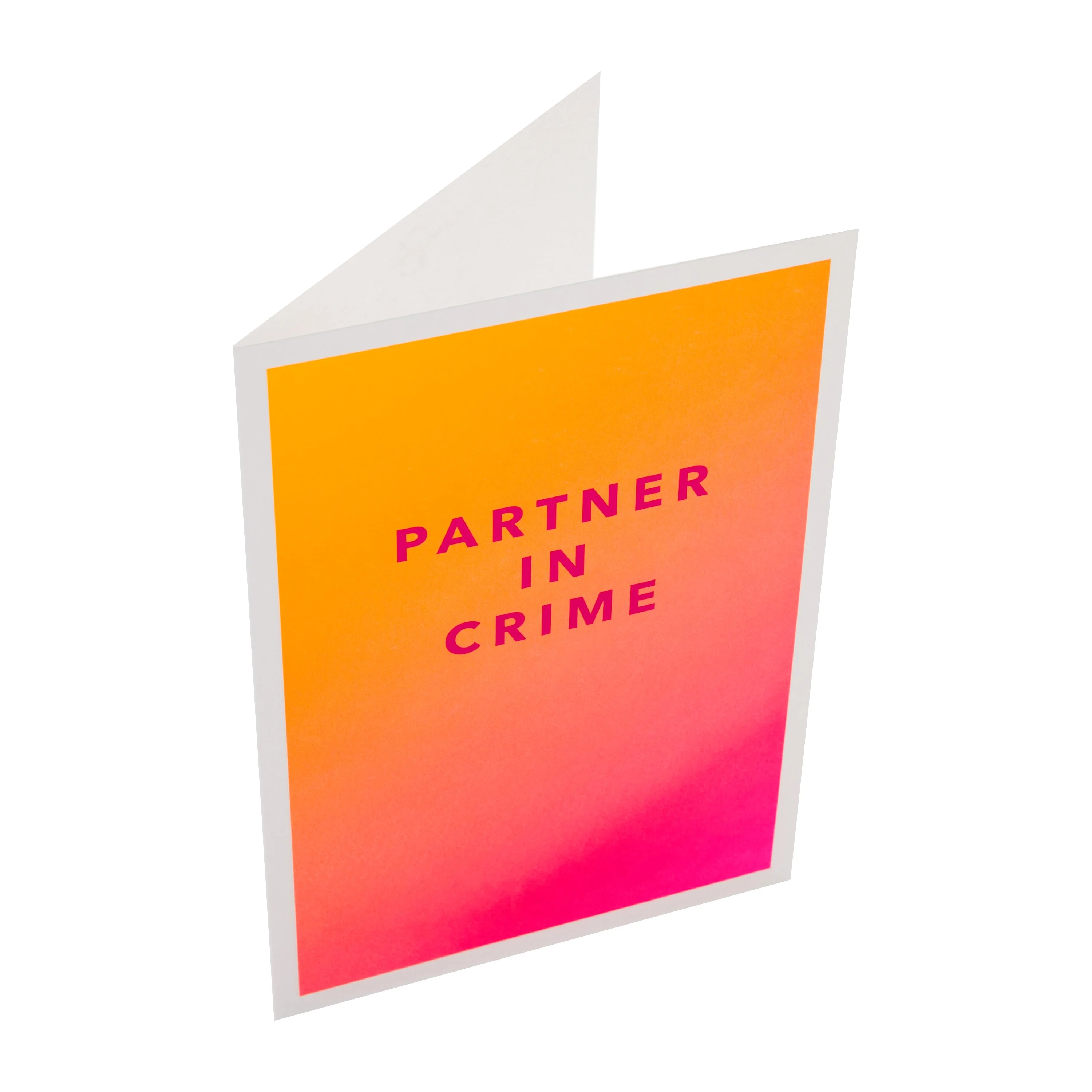 Birthday Card - Electric Parade 'Partner in Crime' Text Design - Image 5