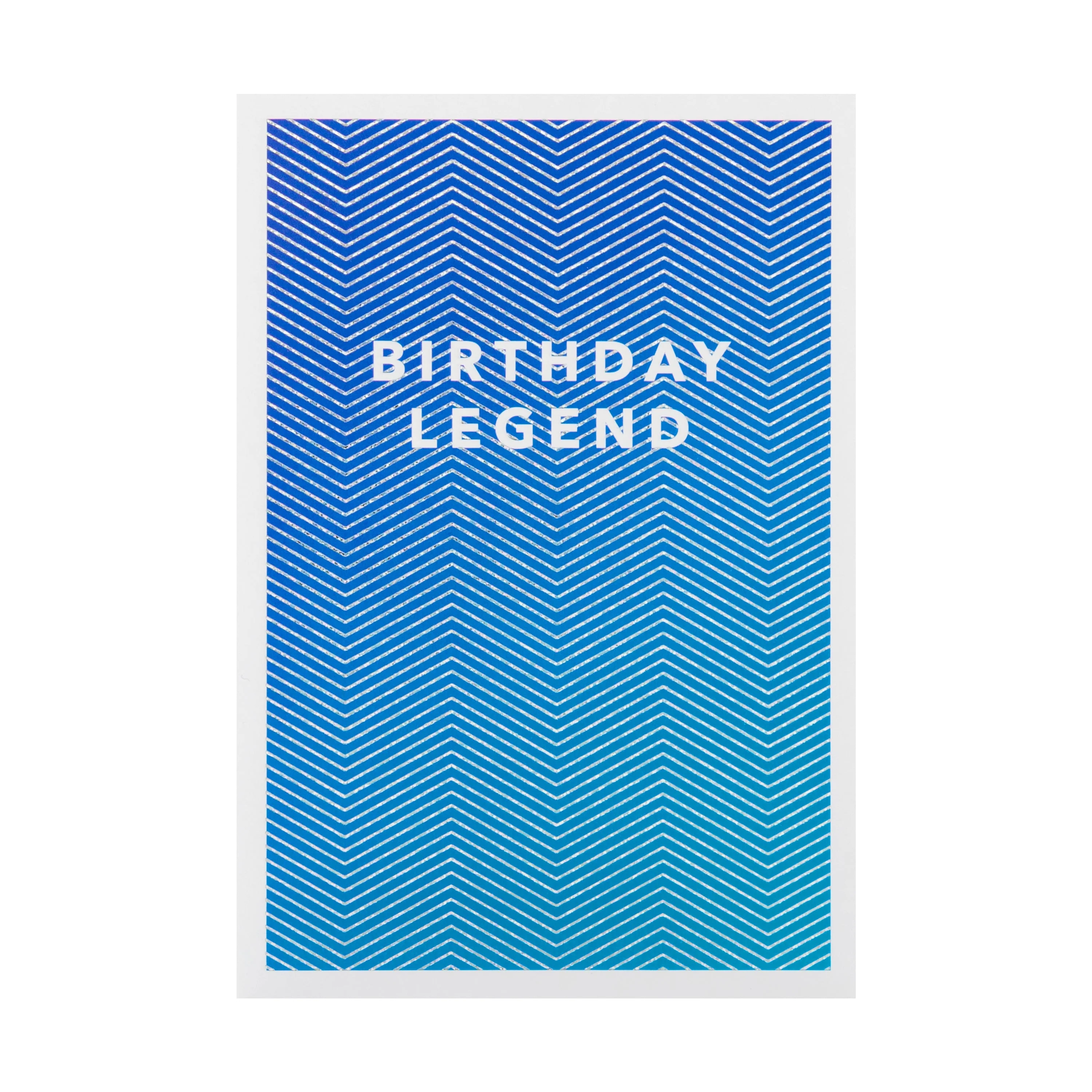 Birthday Card - Electric Parade Zigzag Design - Image 3