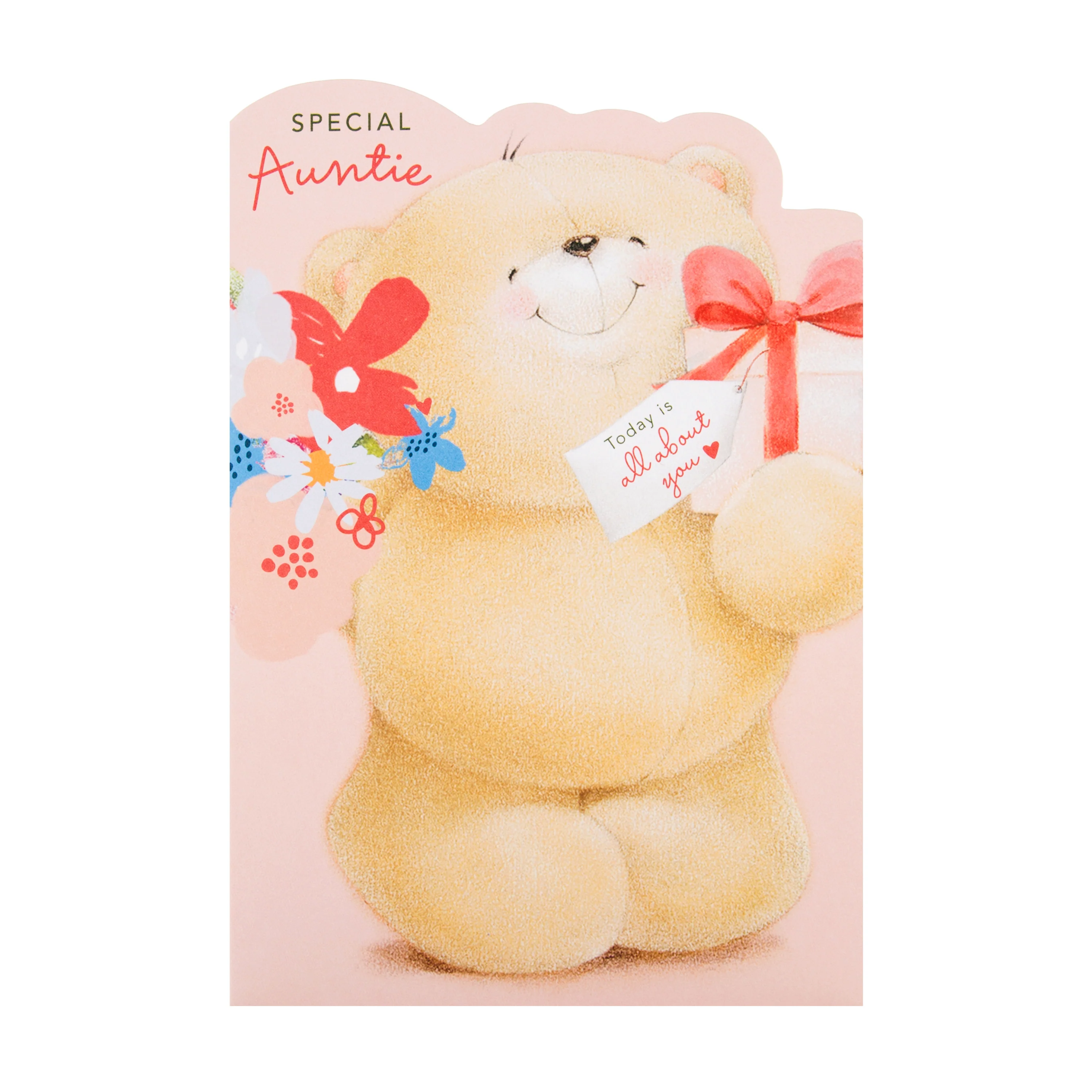 Birthday Card for Auntie - Die-cut Forever Friends Design - Image 3
