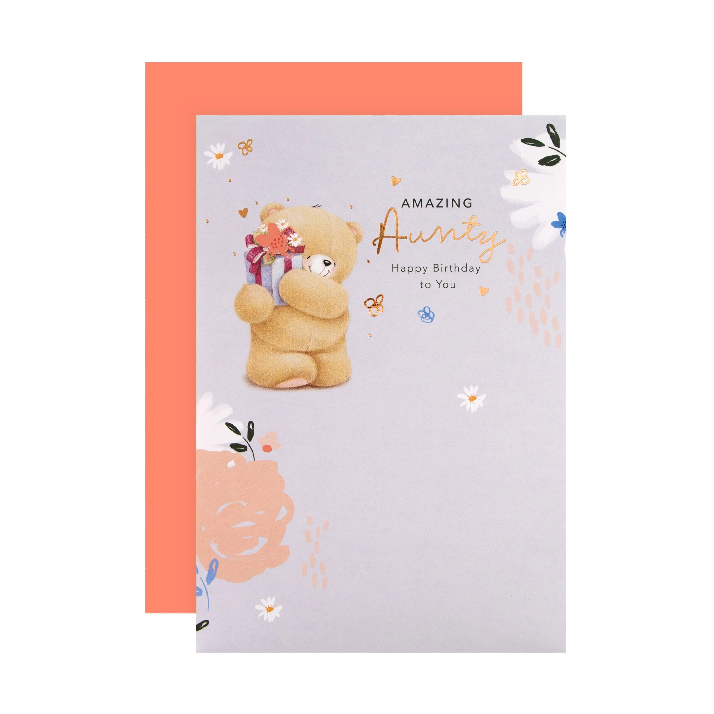 Birthday Card for Aunty - Cute Forever Friends Design