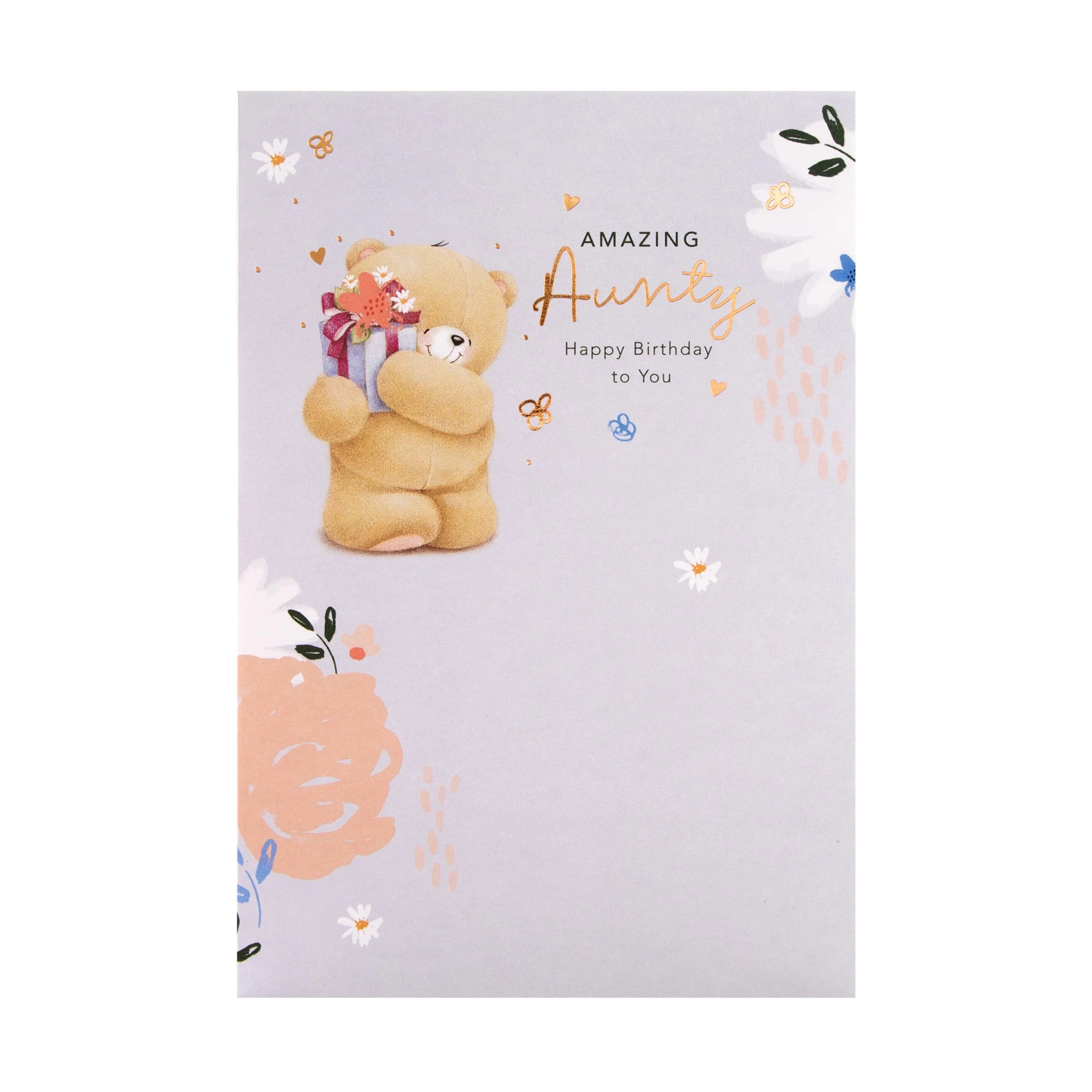 Birthday Card for Aunty - Cute Forever Friends Design - Image 3