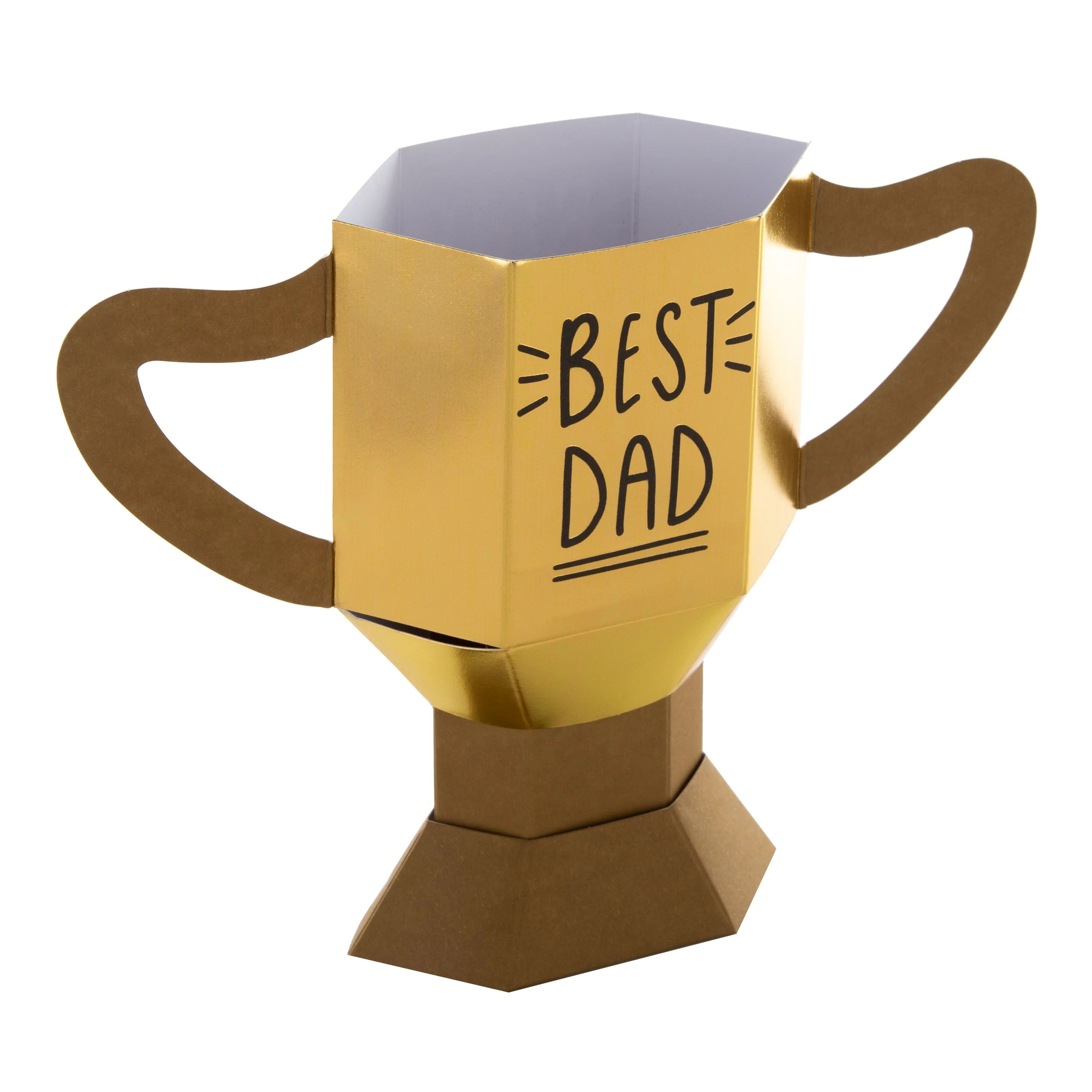 Birthday Card for Dad - 3D 'Best Dad' Trophy Design - Image 2