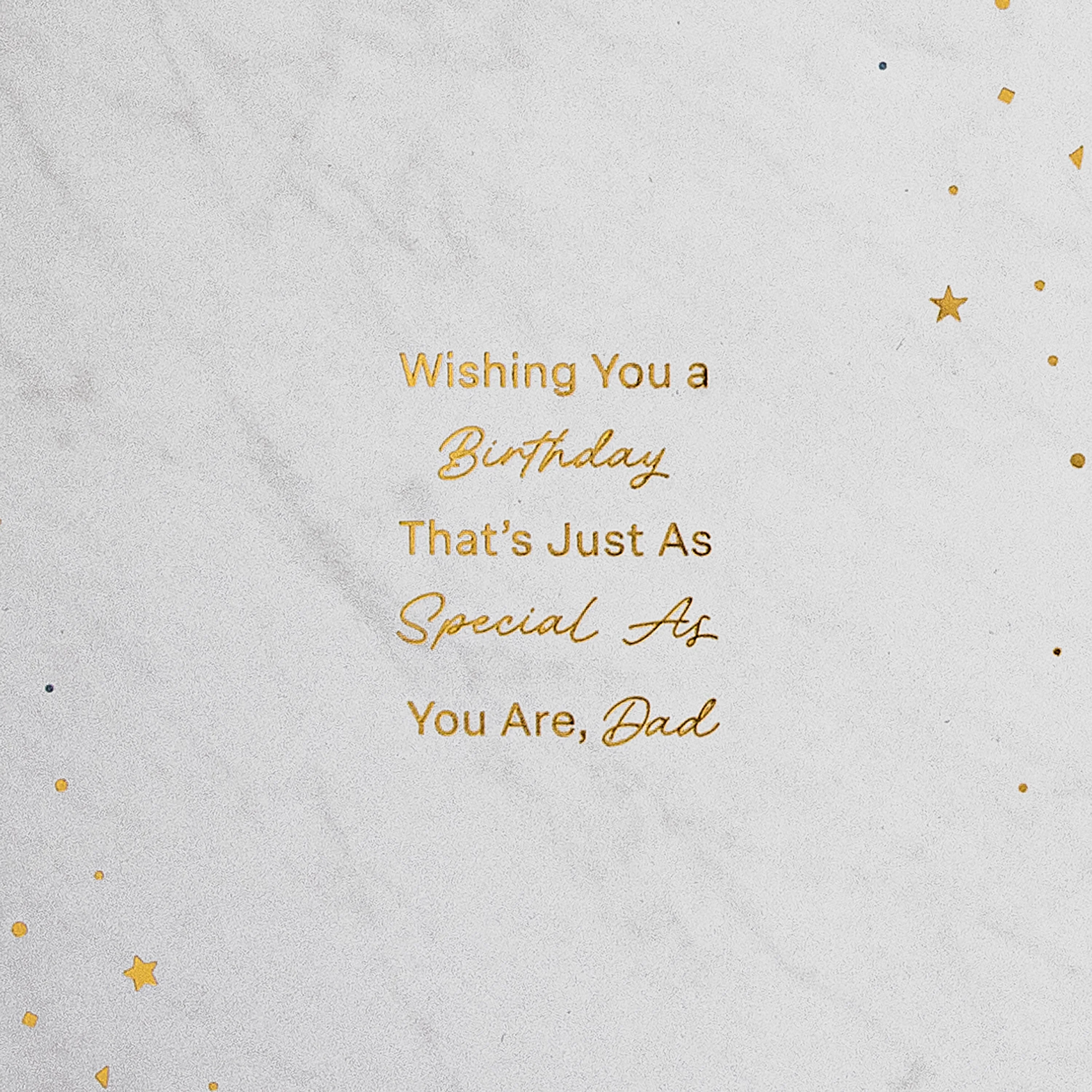 Birthday Card for Dad - Dark Patterned Design with Star - Image 7