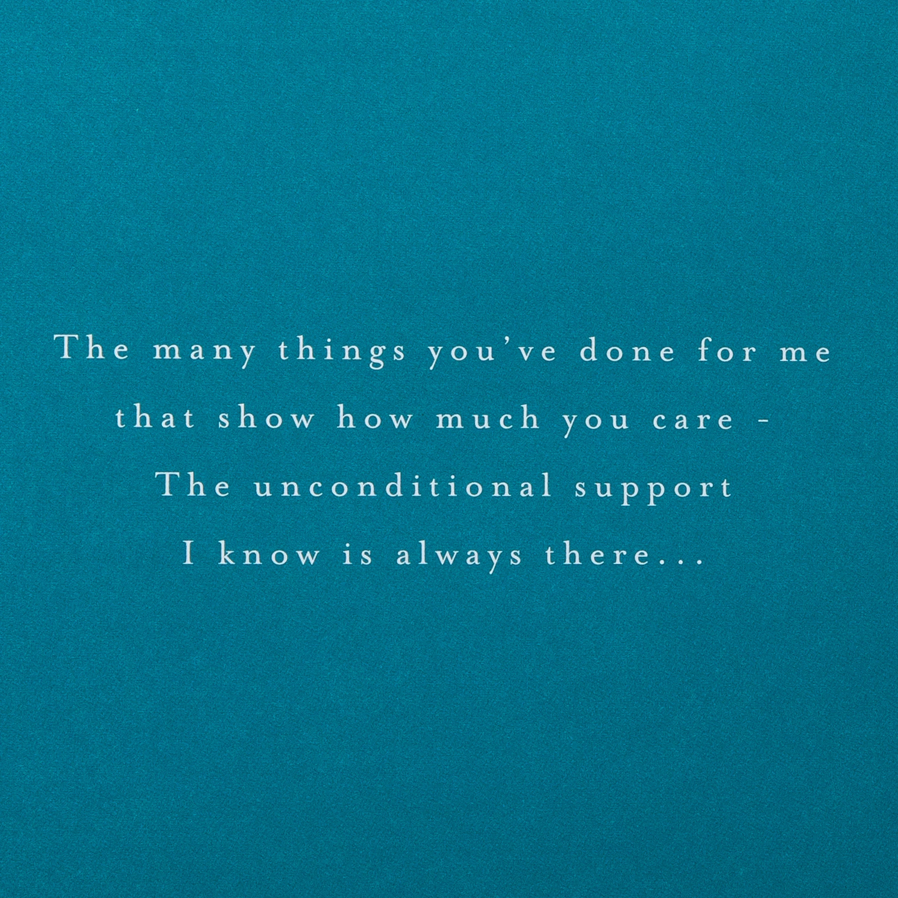 Birthday Card for Dad - Green Traditional Floral Design with Heartfelt Verse - Image 3