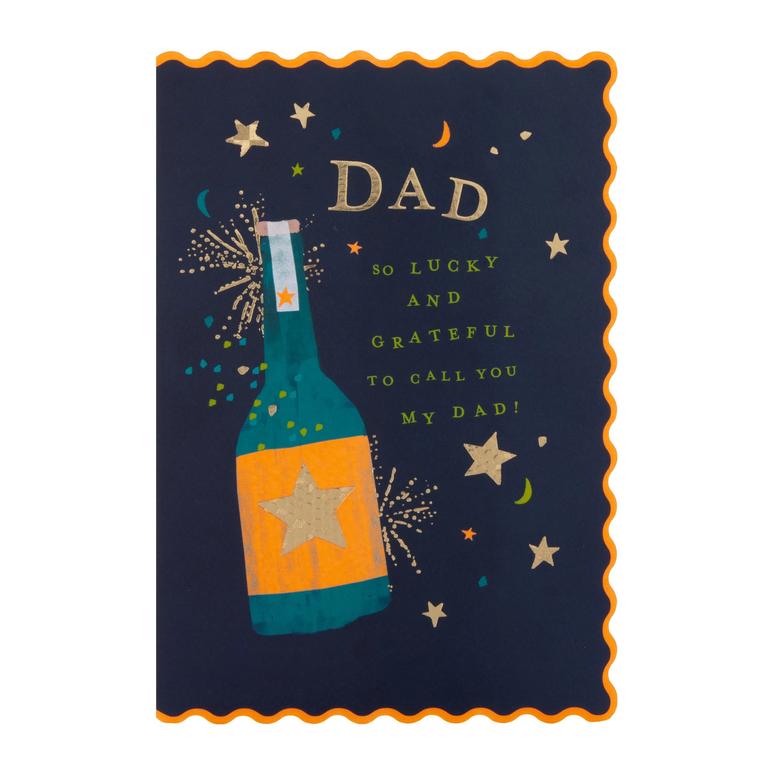 Birthday Card for Dad - Oh Darling Champagne Bottle - Image 4