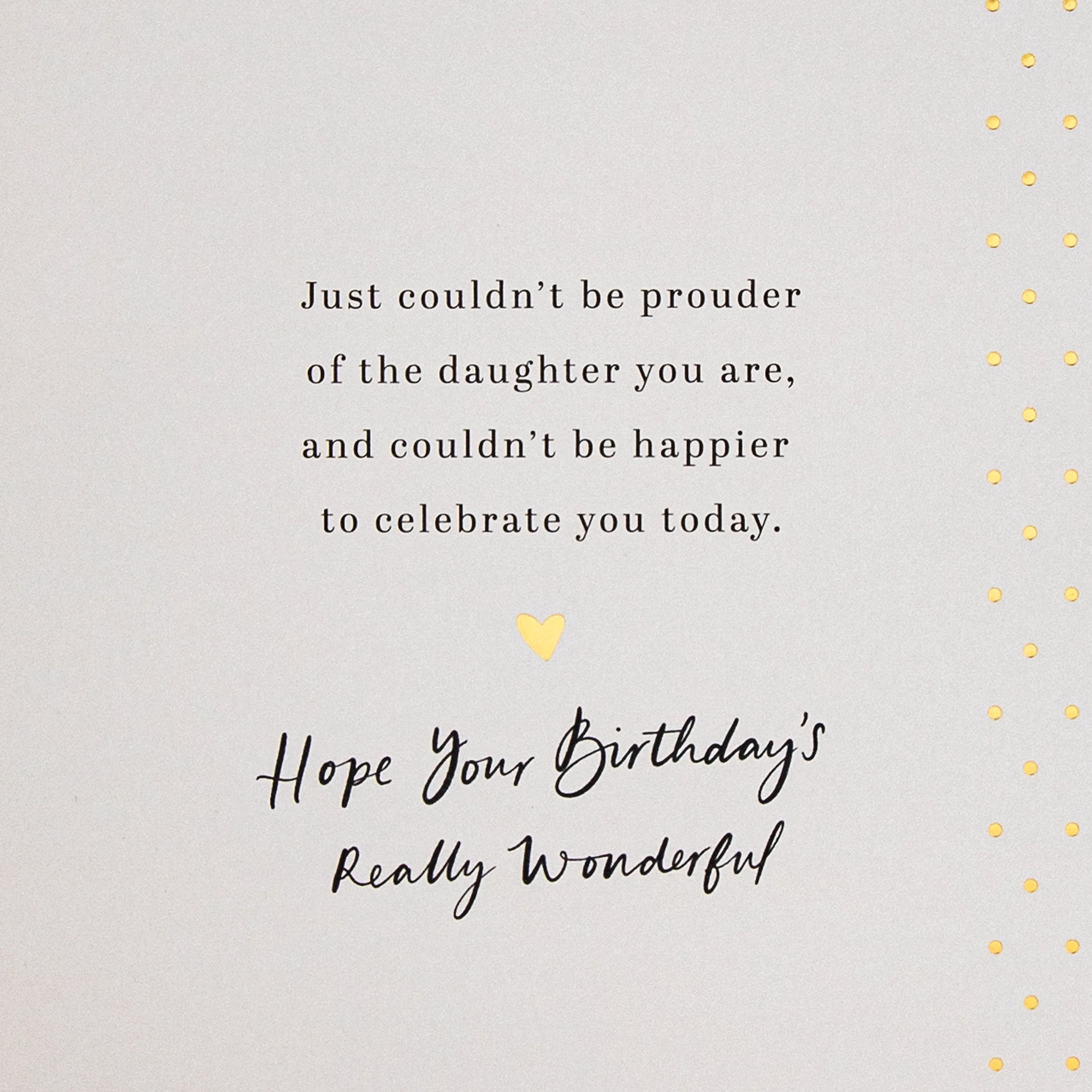 Birthday Card for Daughter - Cake & Heartfelt Verse Design - Image 6