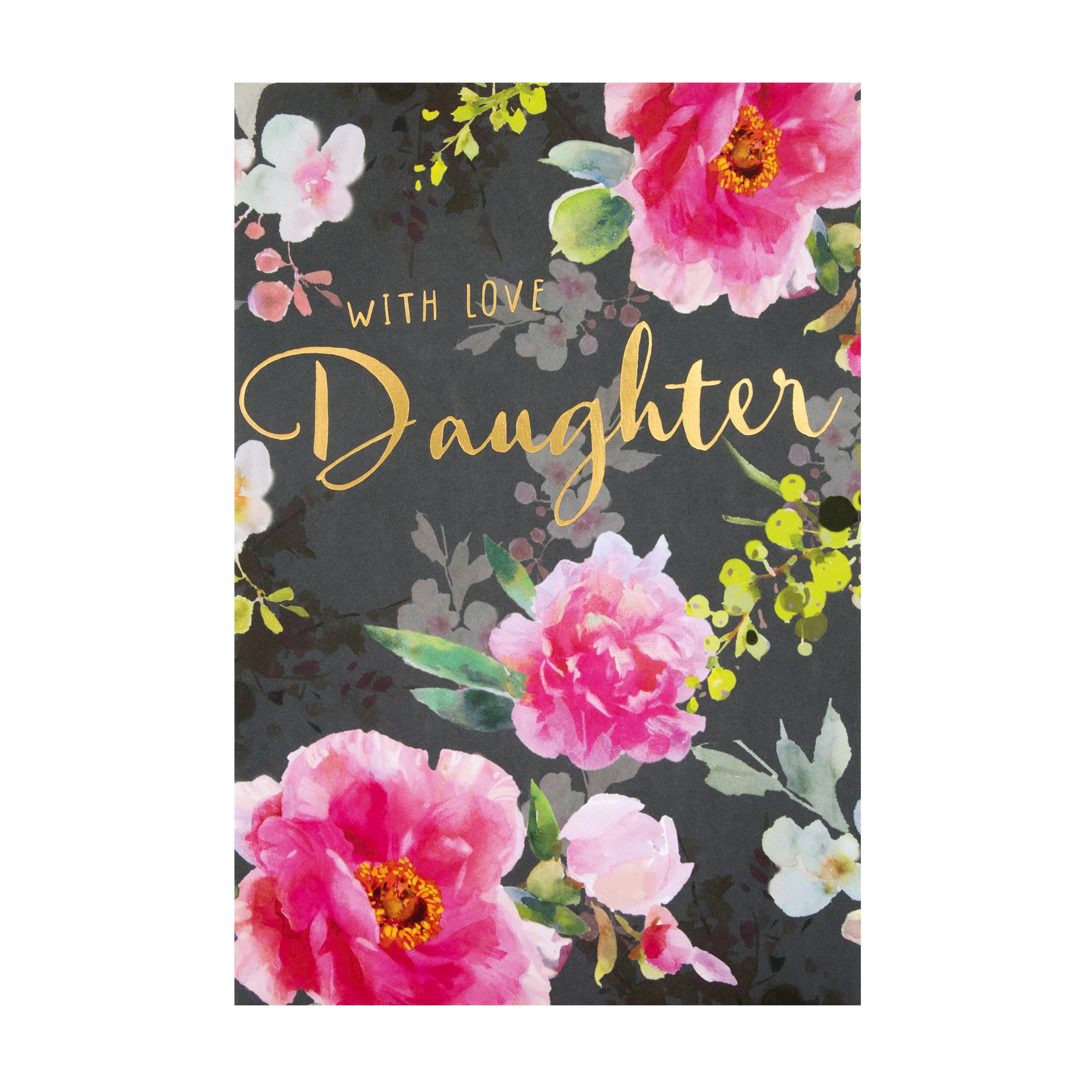 Birthday Card for Daughter - Classic Floral Design - Image 3