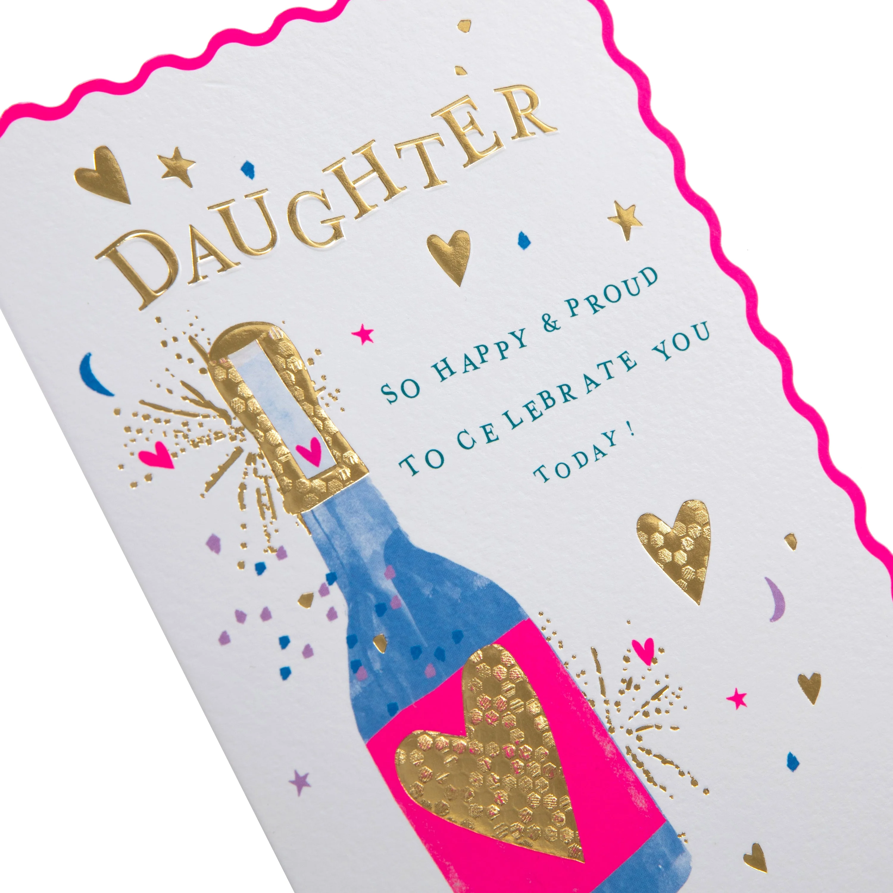 Birthday Card for Daughter - Oh Darling Champagne Design - Image 5