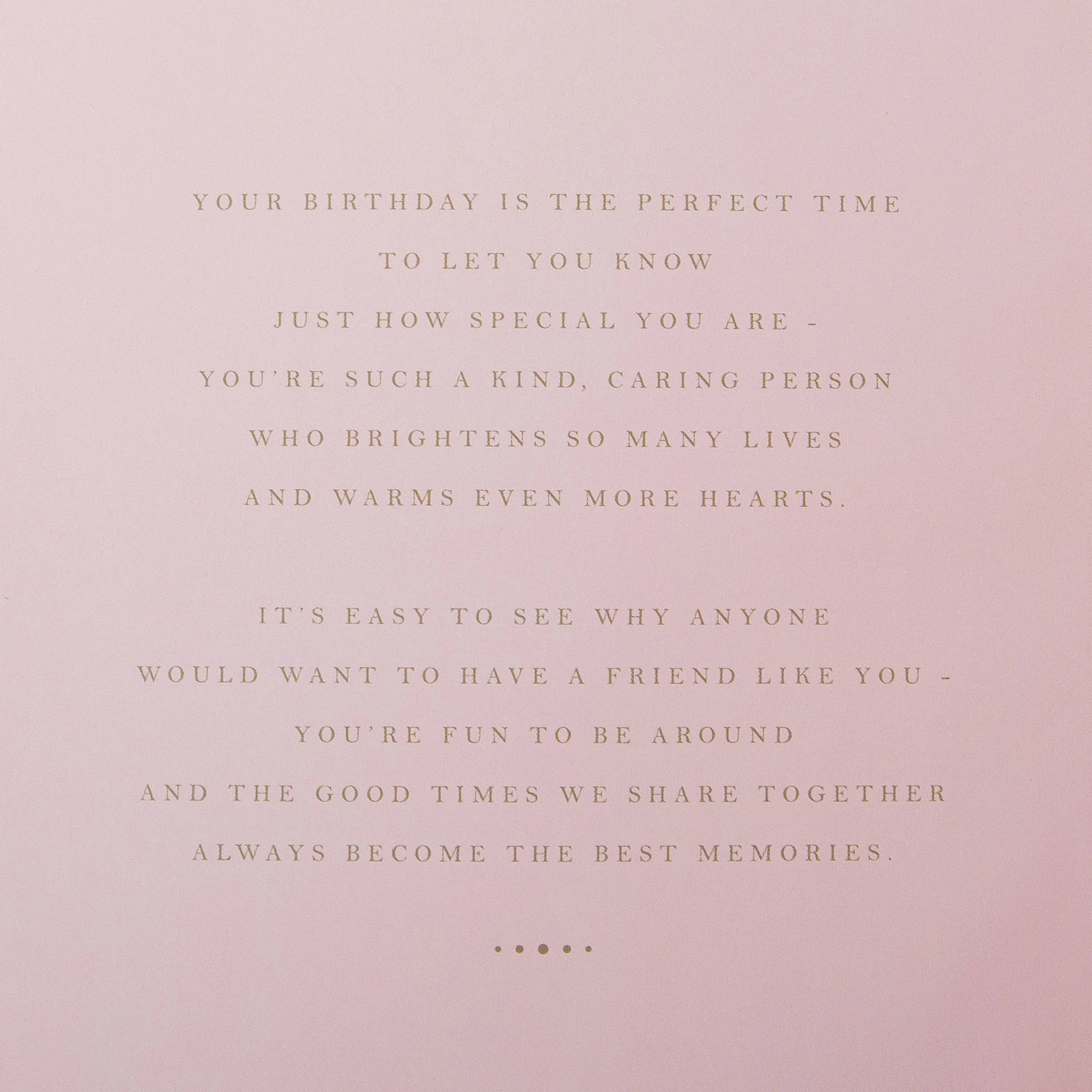 Birthday Card for Friend - Traditional Floral Design with Heartfelt Verse - Image 3