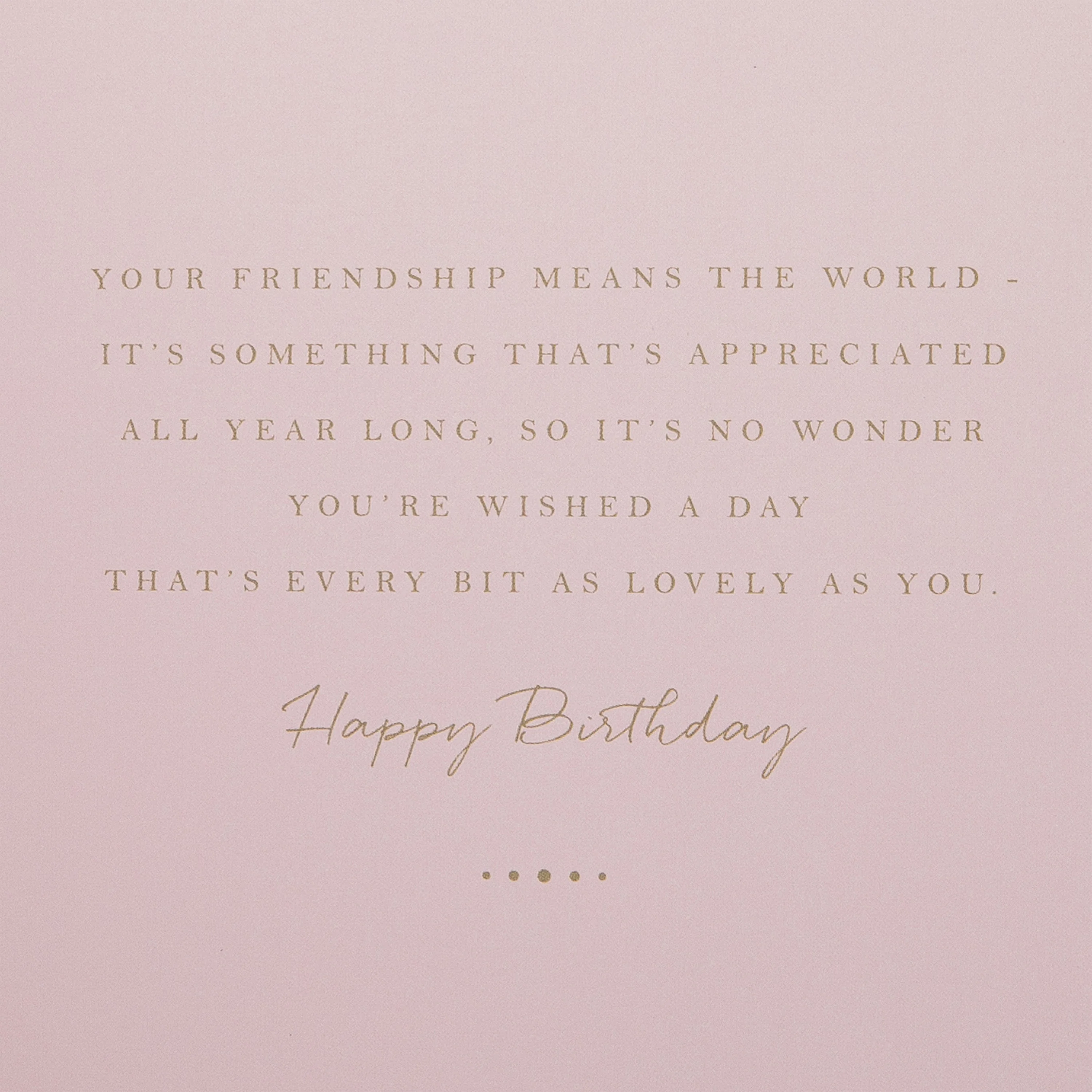 Birthday Card for Friend - Traditional Floral Design with Heartfelt Verse - Image 4