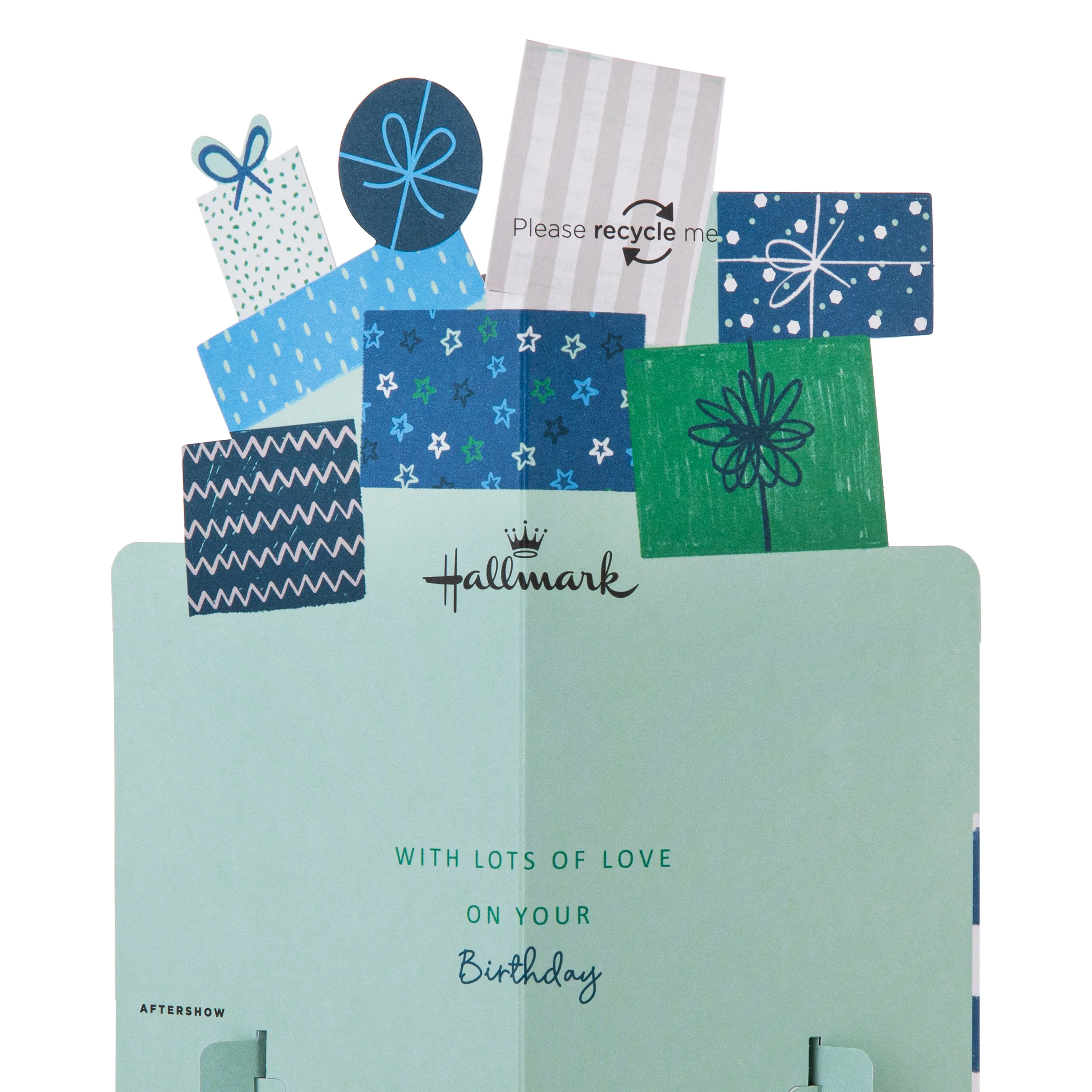 Birthday Card for Grandad - 3D Pop-Up Stack of Presents Design - Image 3