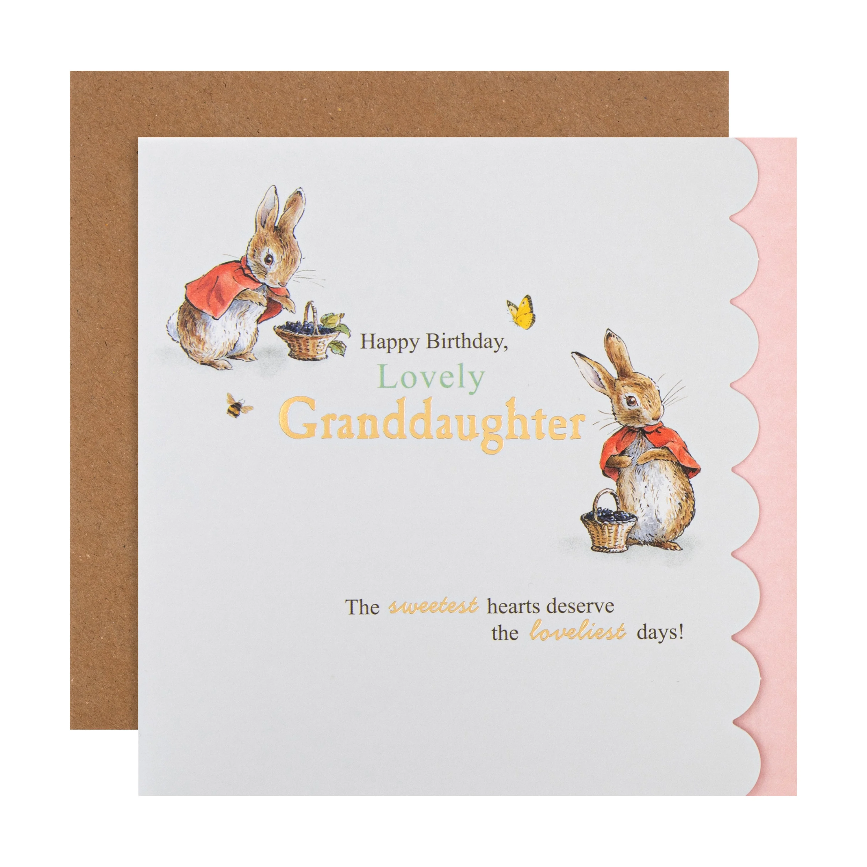 Birthday Card for Granddaughter - Beatrix Potter Peter Rabbit™ Design
