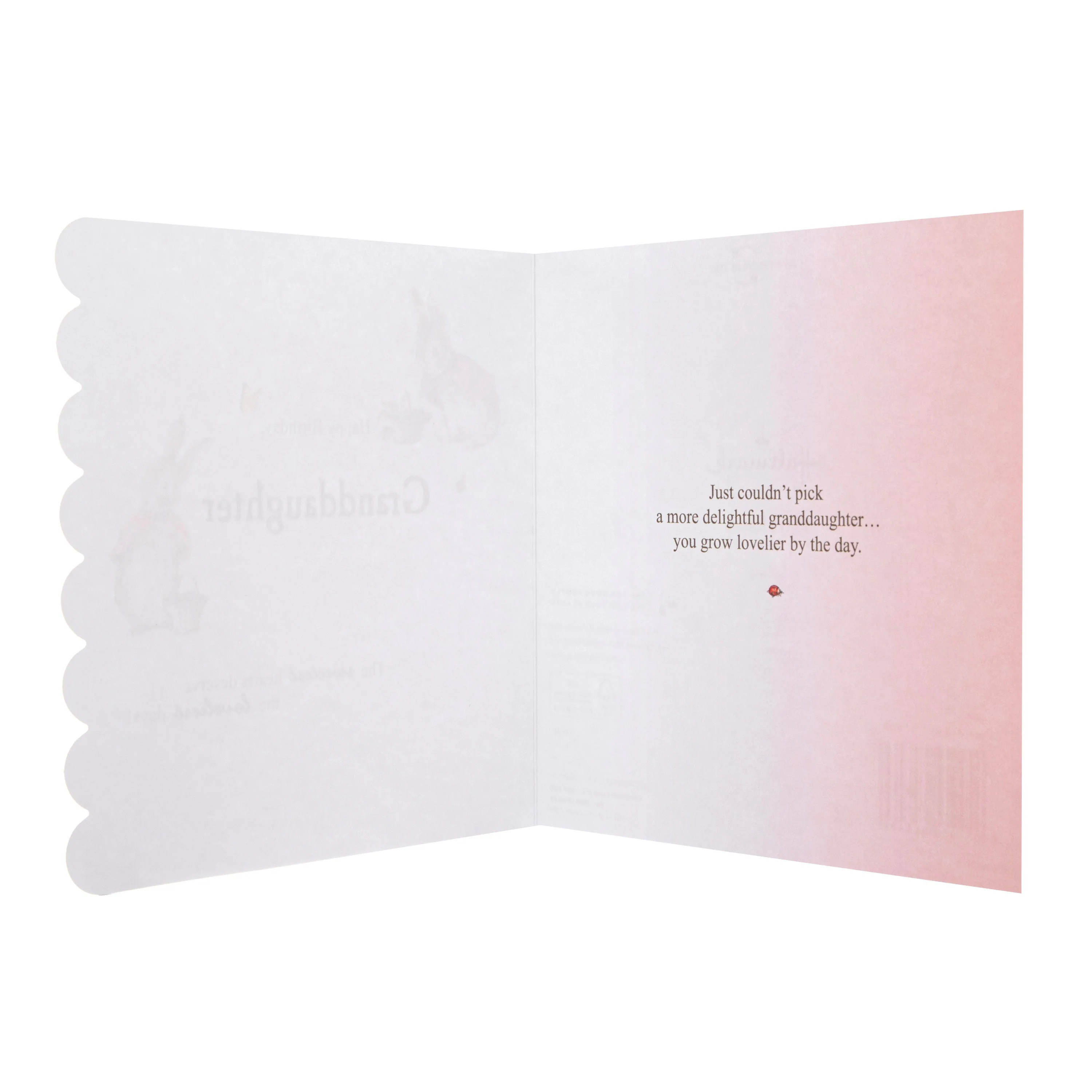 Birthday Card for Granddaughter - Beatrix Potter Peter Rabbit™ Design - Image 2