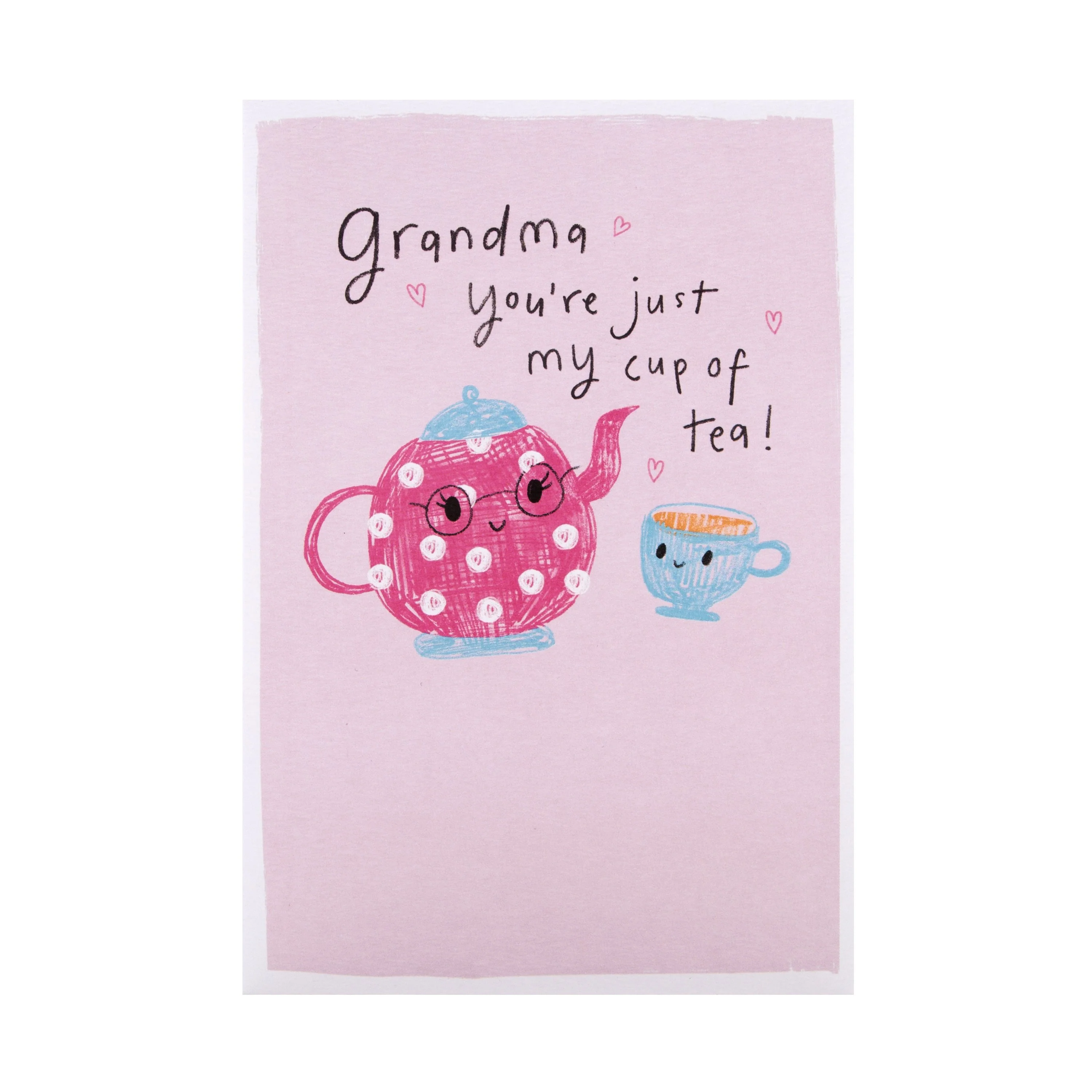 Birthday Card for Grandma - Cute Cup of Tea Design - Image 3