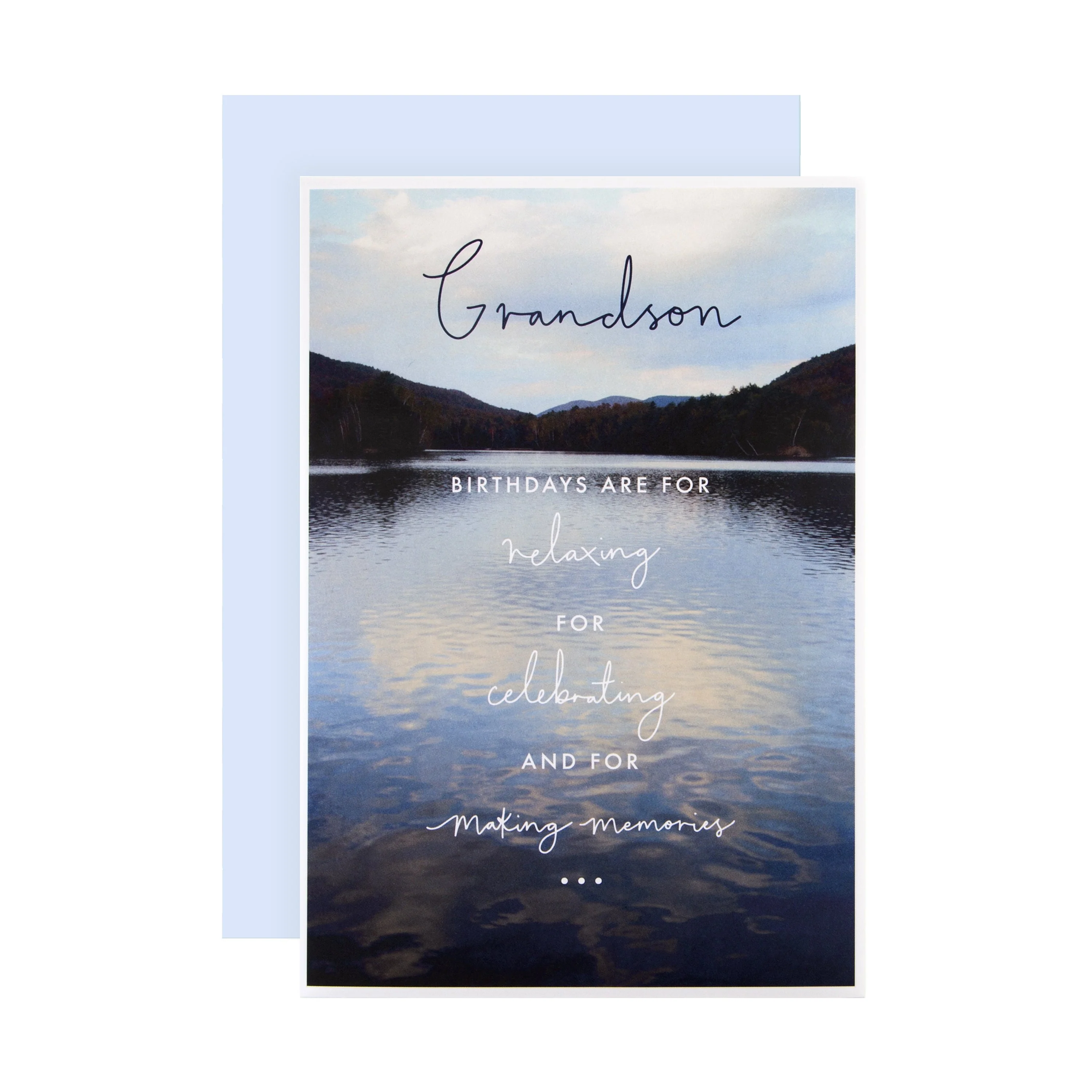 Birthday Card for Grandson - Contemporary Photographic Design
