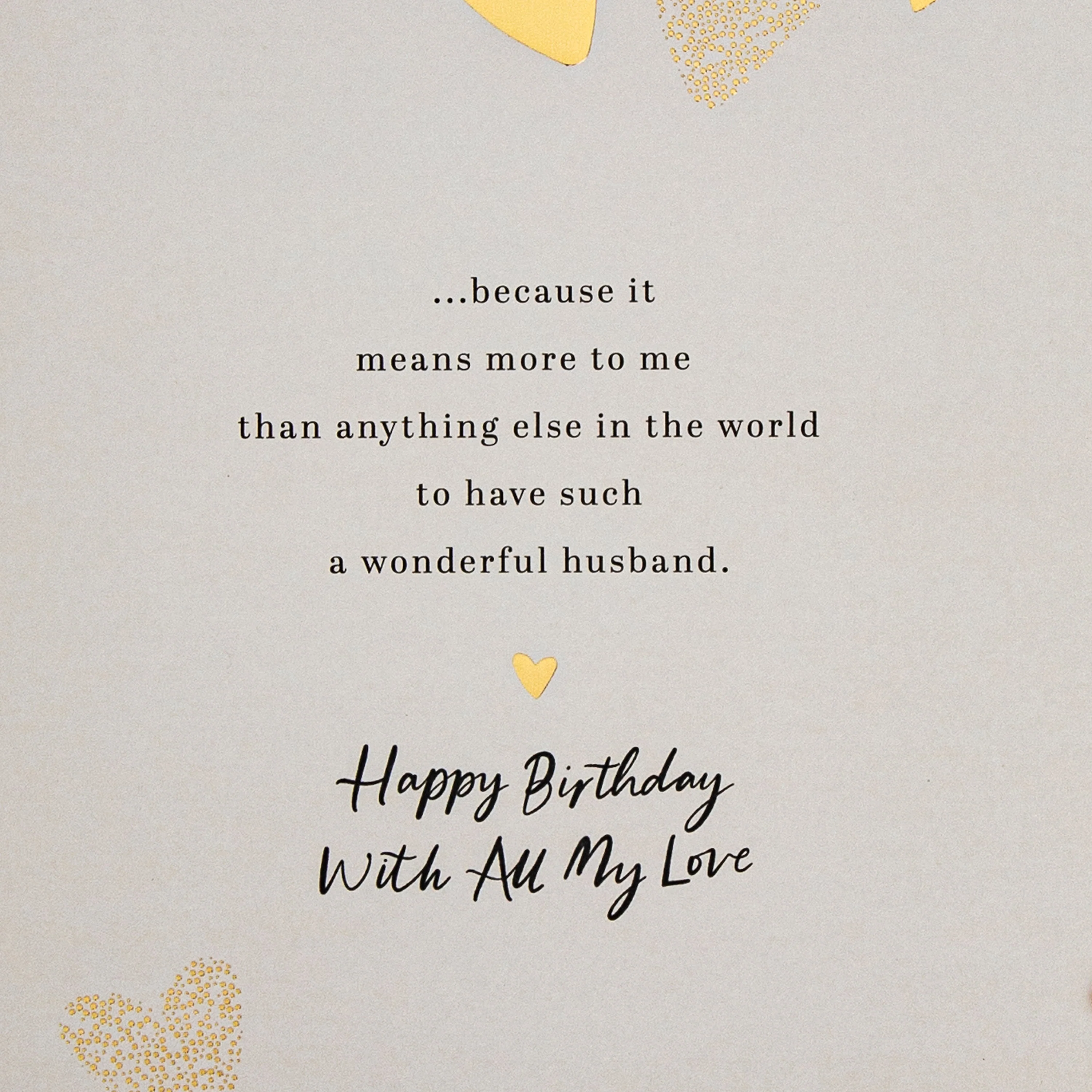 Birthday Card for Husband - Bottle of Bubbly, Glasses & Heartfelt Verse Design - Image 6