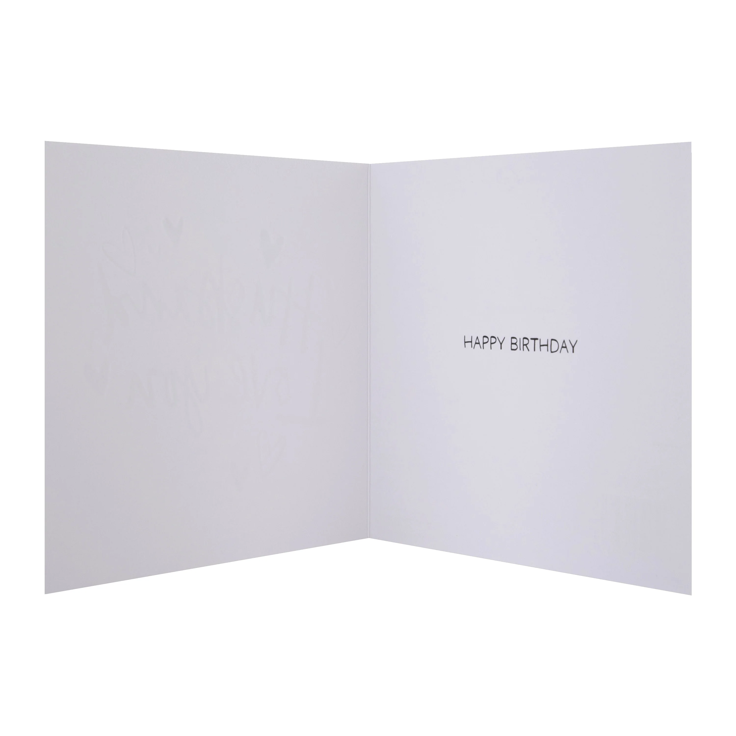 Birthday Card for Husband - Inkwave Typography Design - Image 2