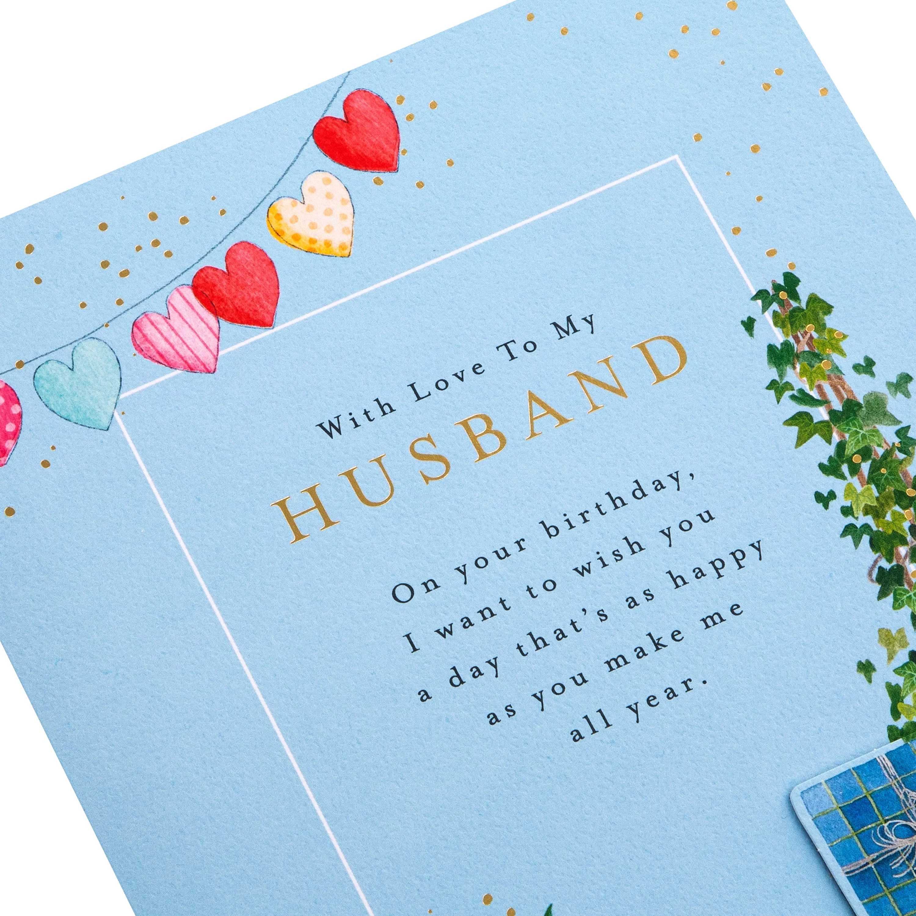 Birthday Card for Husband - Lucy Cromwell Plants & Gifts Design - Image 4